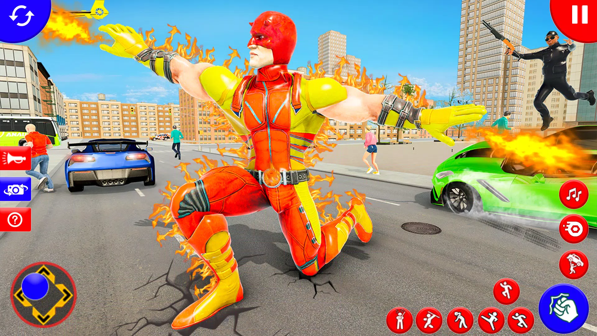 火焰英雄3D:超级英雄游戏