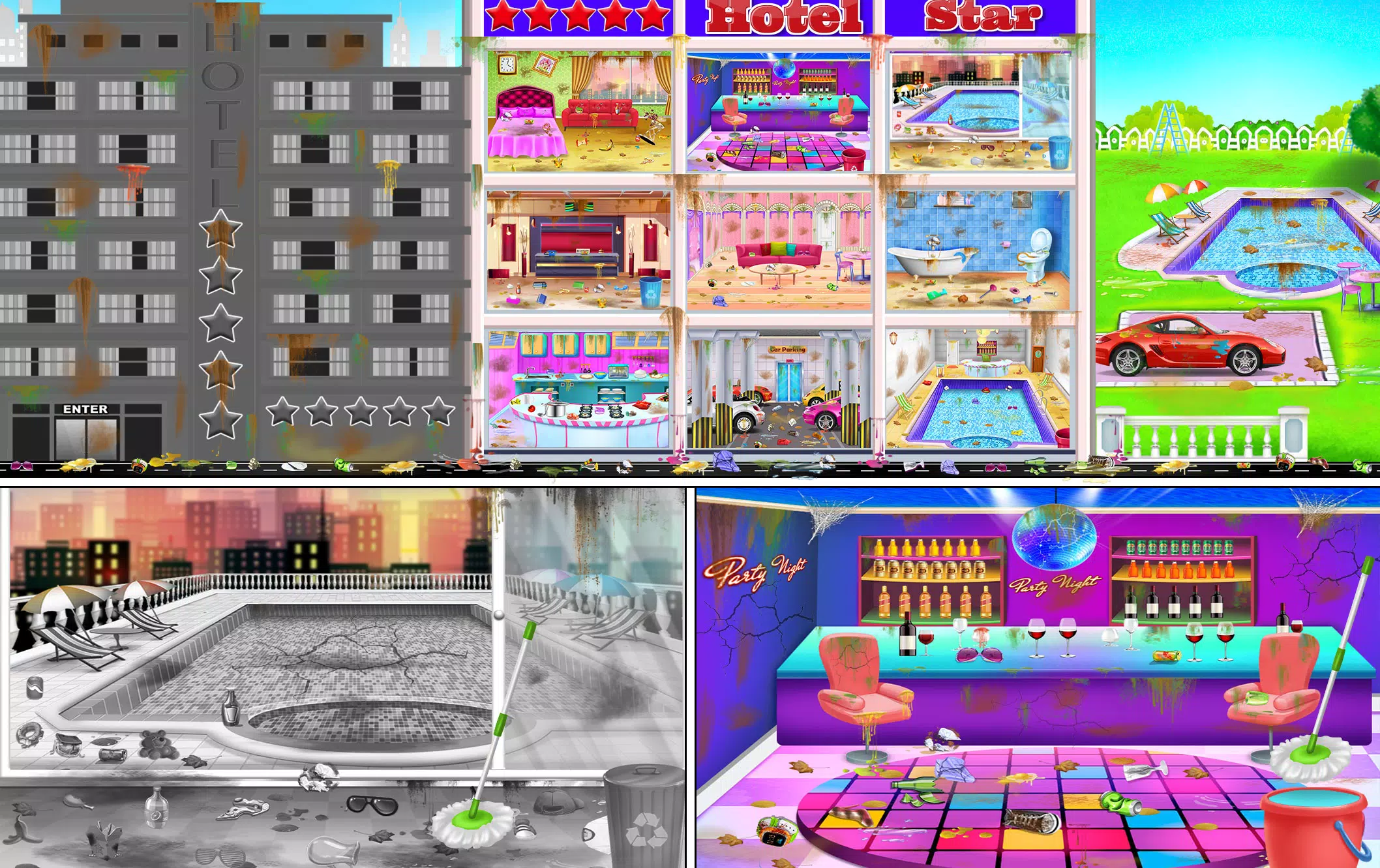 酒店客房清洁女孩游戏