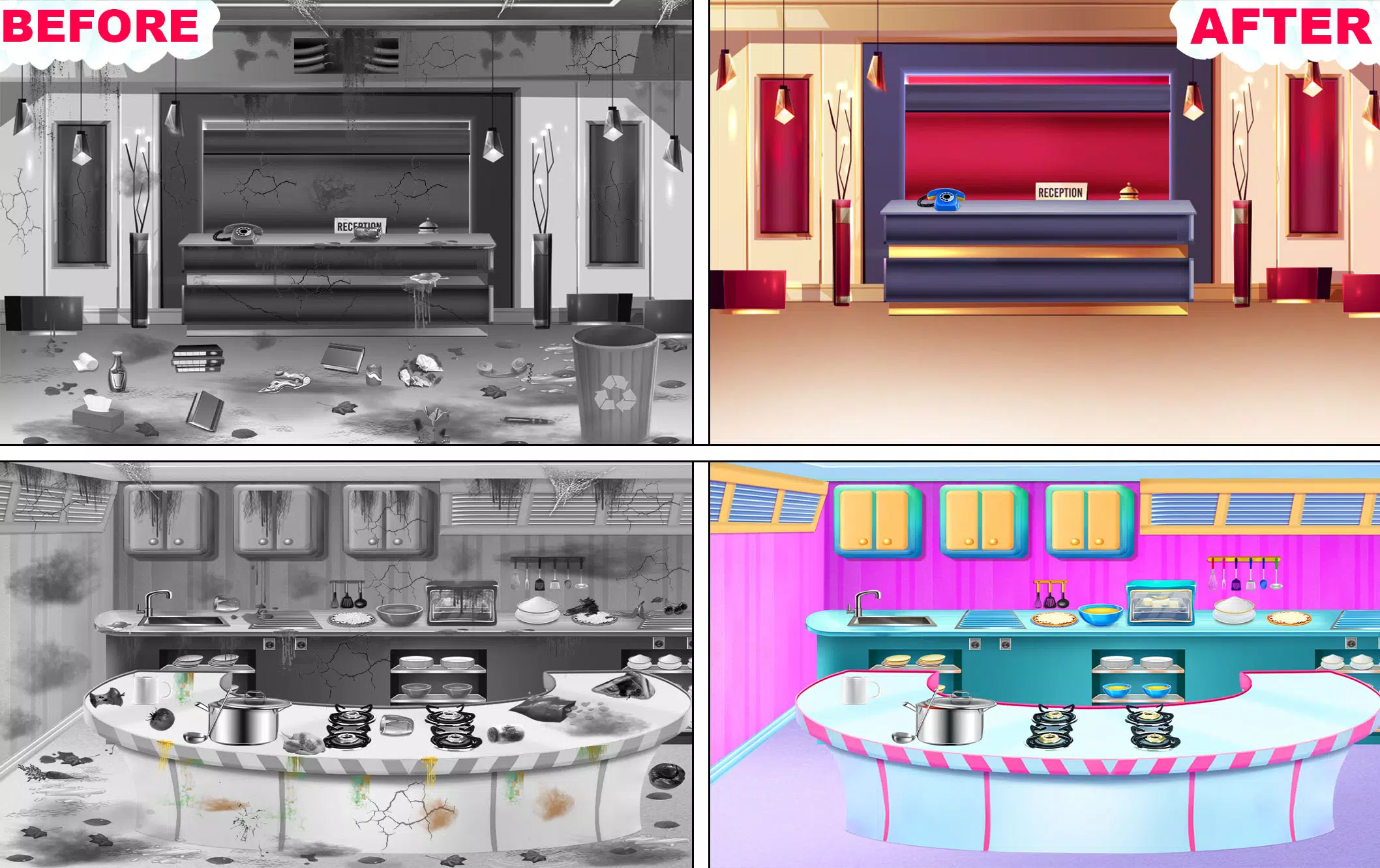 酒店客房清洁女孩游戏