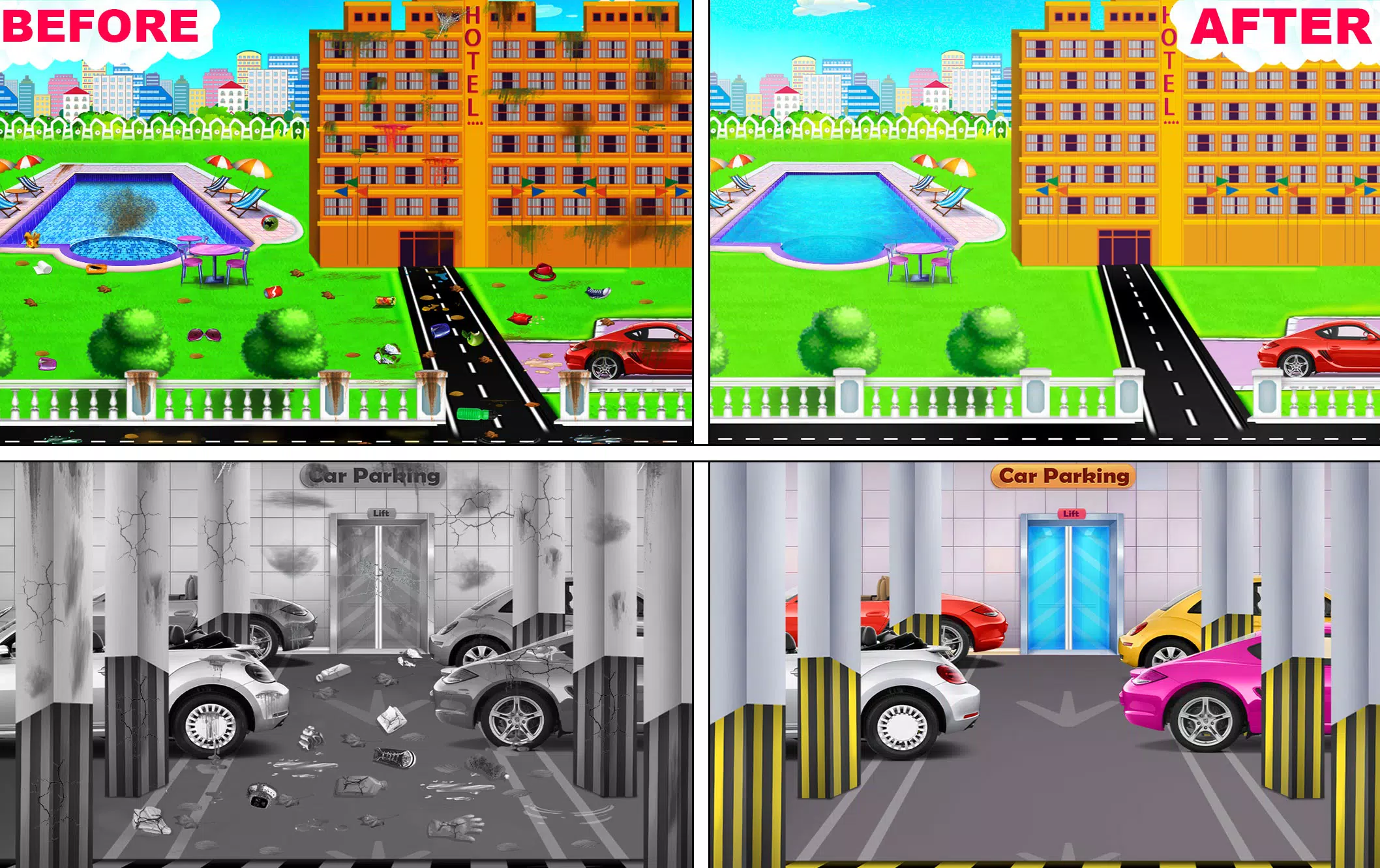 酒店客房清洁女孩游戏