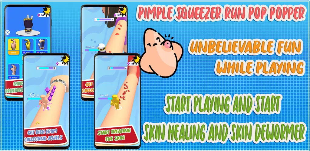 Pimple Squeezer Run Pop Popper