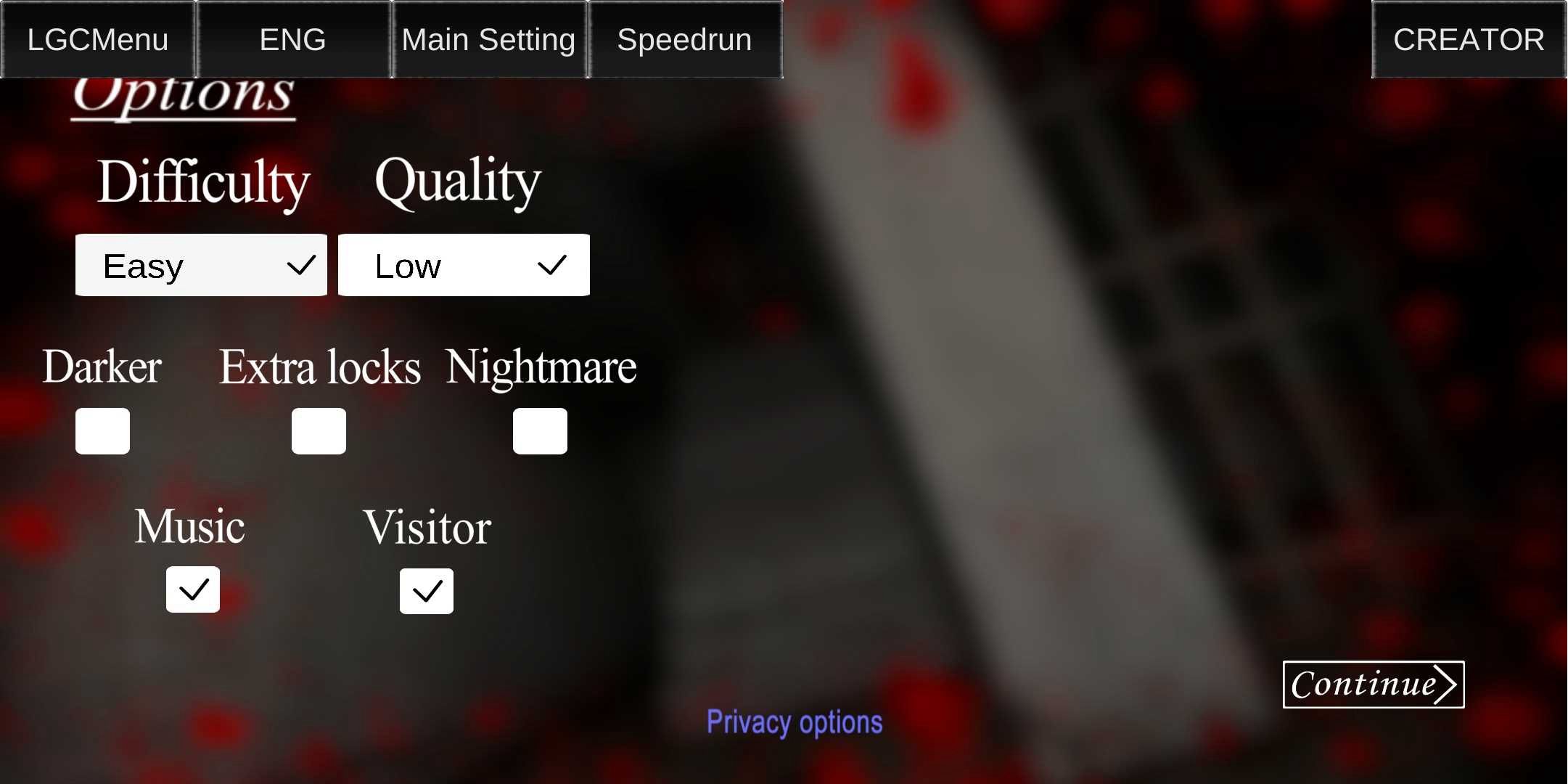 恐怖奶奶LGC菜单