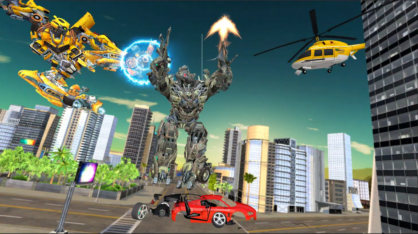 飞行机器人汽车改造战争