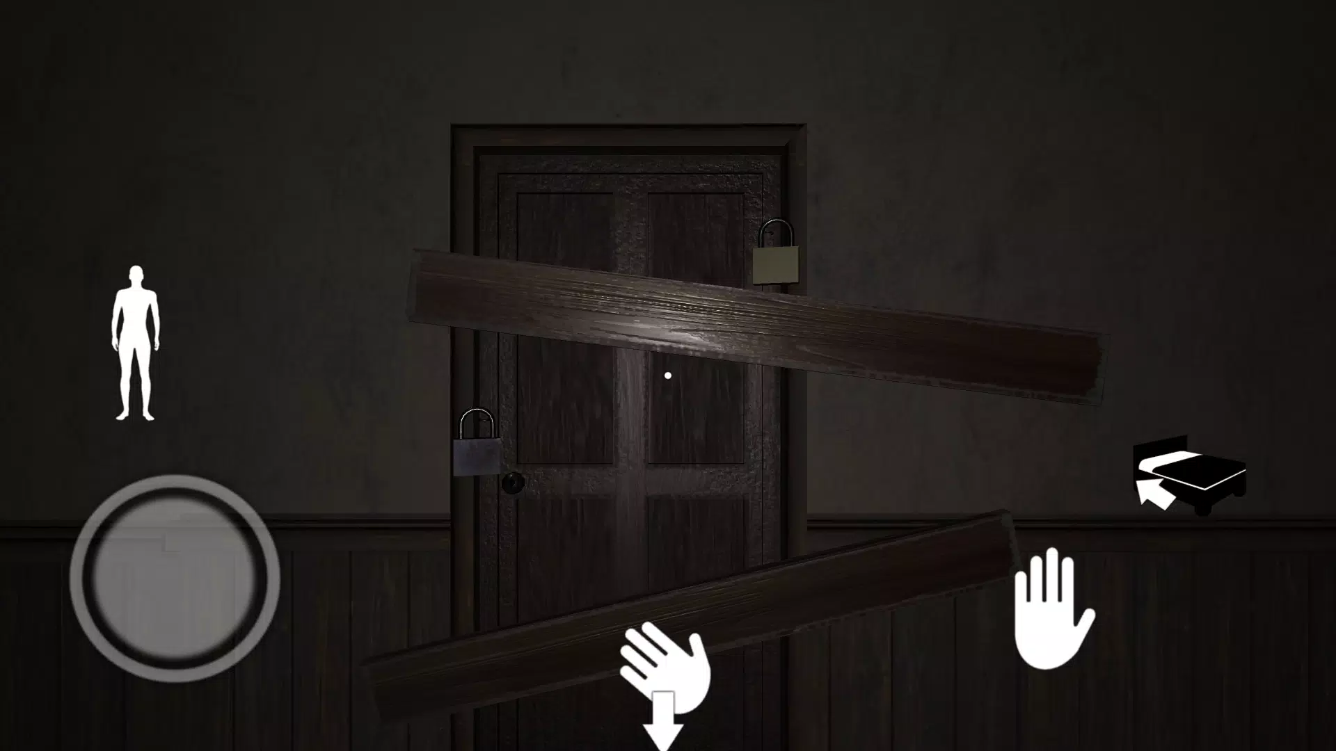 黑暗的房子弧形可怕的女人