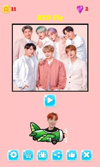 BTS飞行游戏，KPop音乐