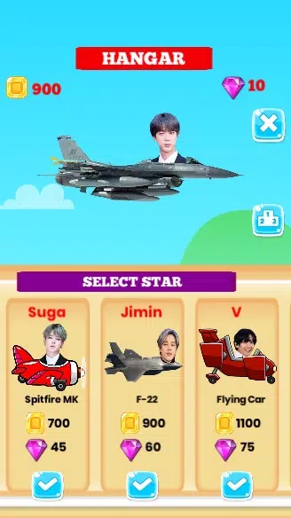 BTS飞行游戏，KPop音乐