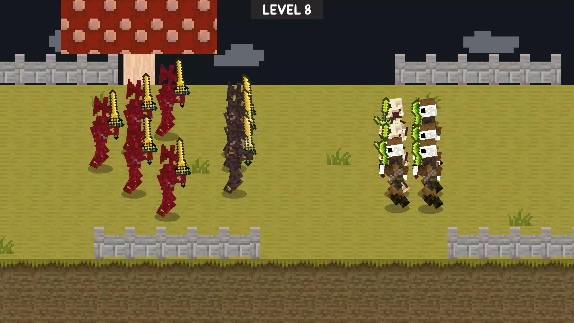 MergeCraft SirenHead vs Skelet