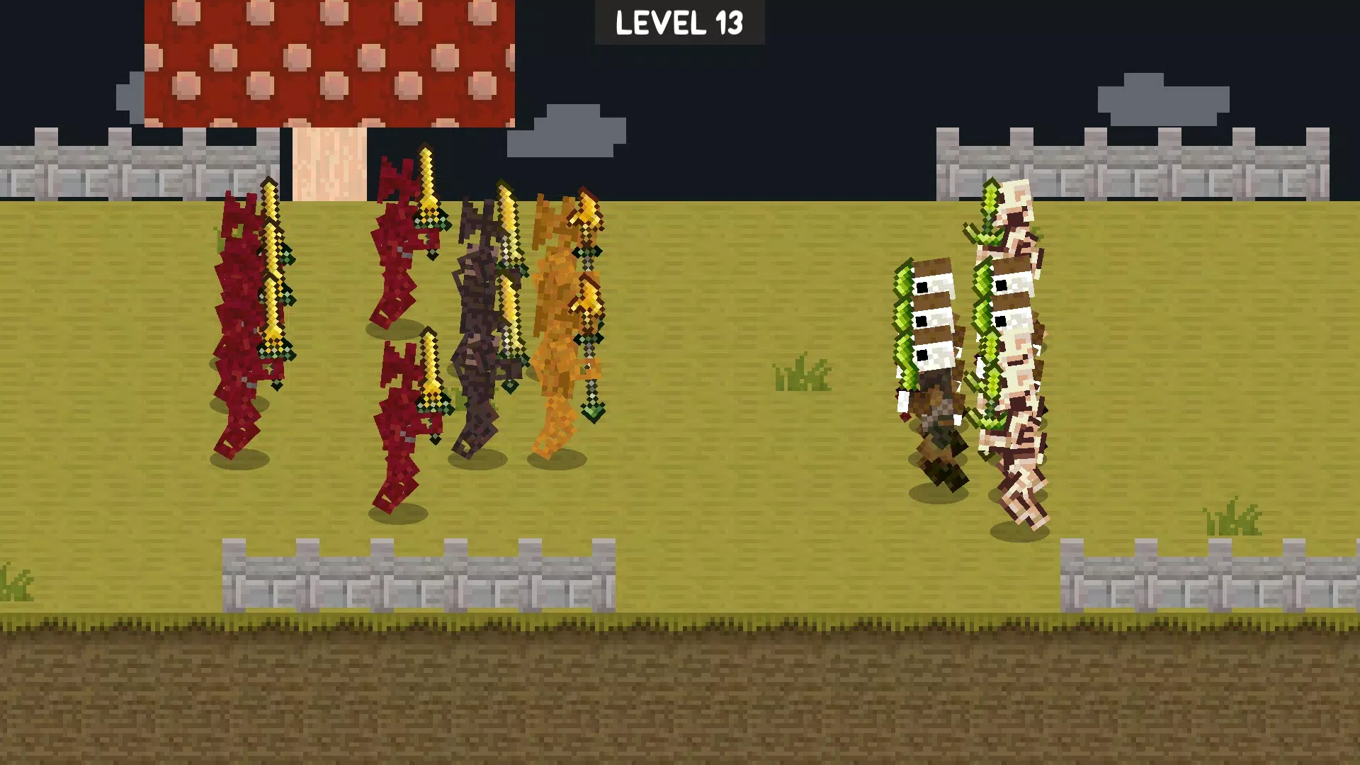 MergeCraft SirenHead vs Skelet