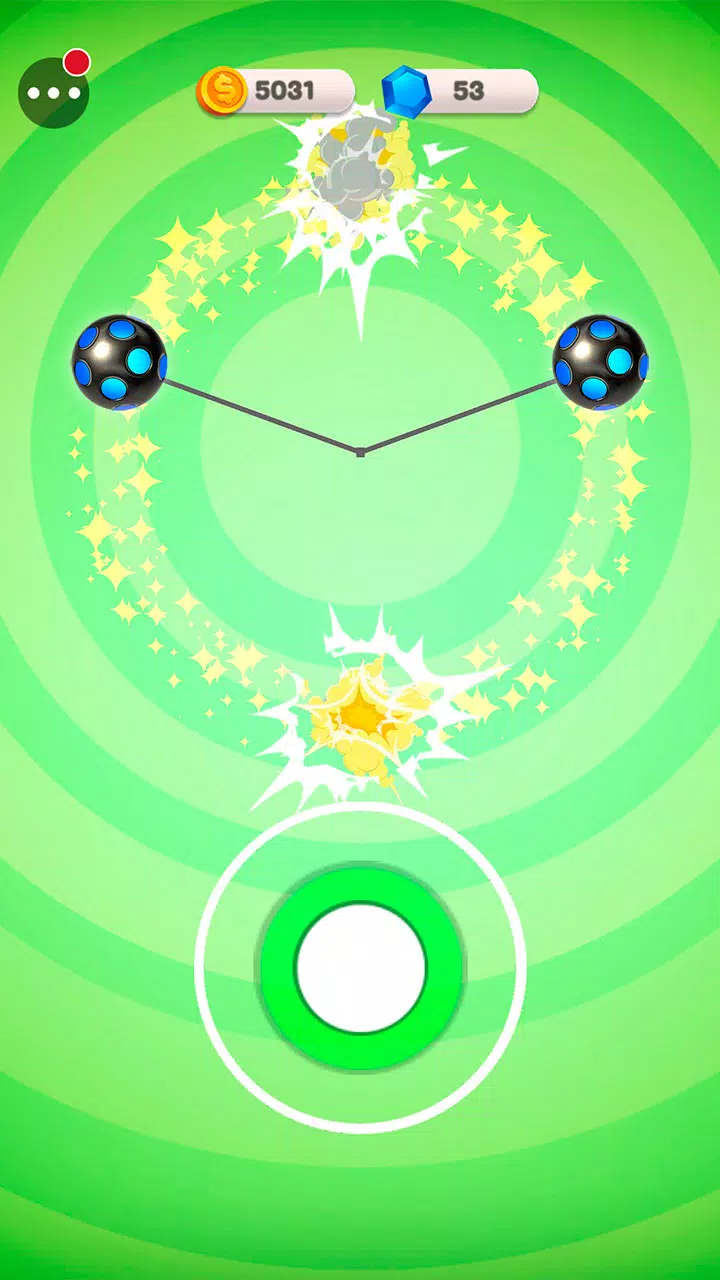 侧面:绳子上的球 侧面:绳子上的球