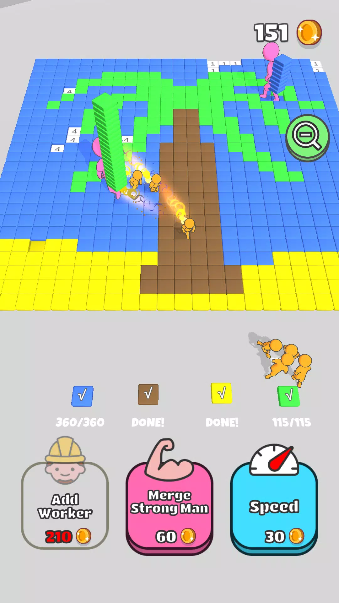 按数字颜色平铺生成器