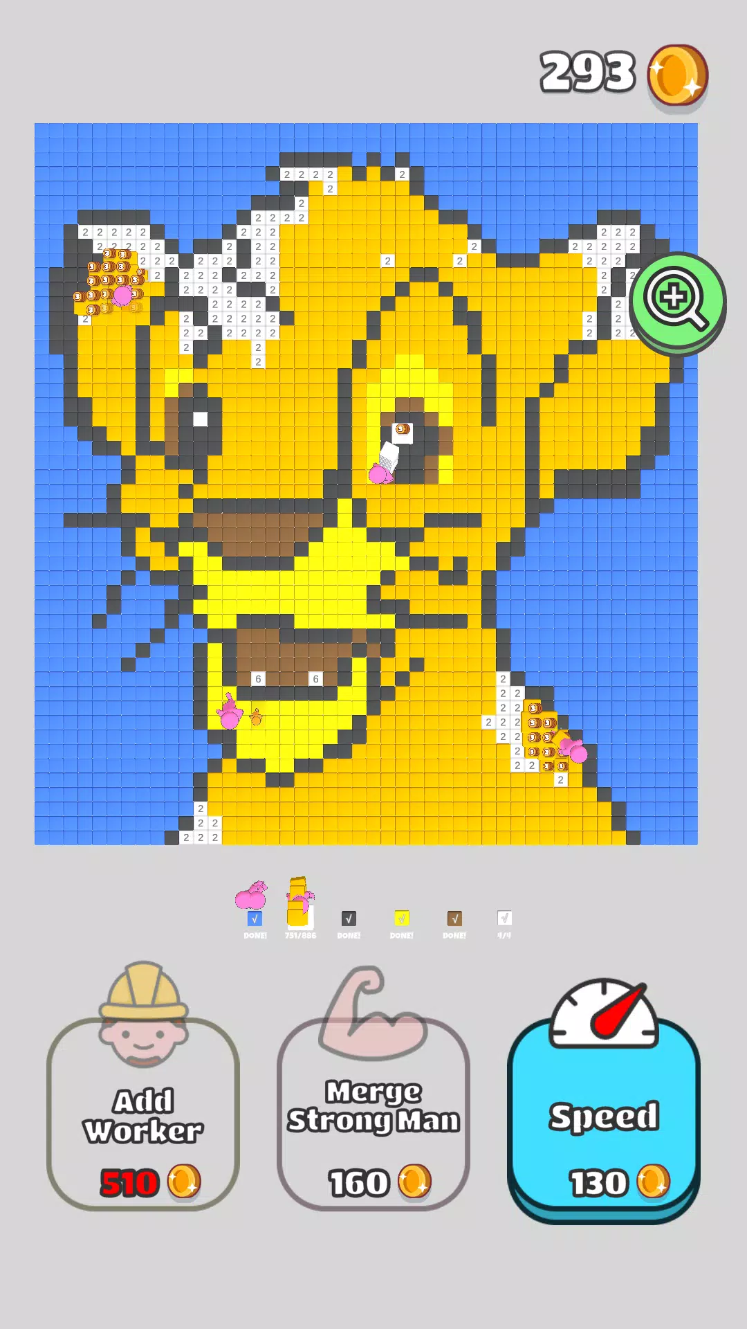 按数字颜色平铺生成器