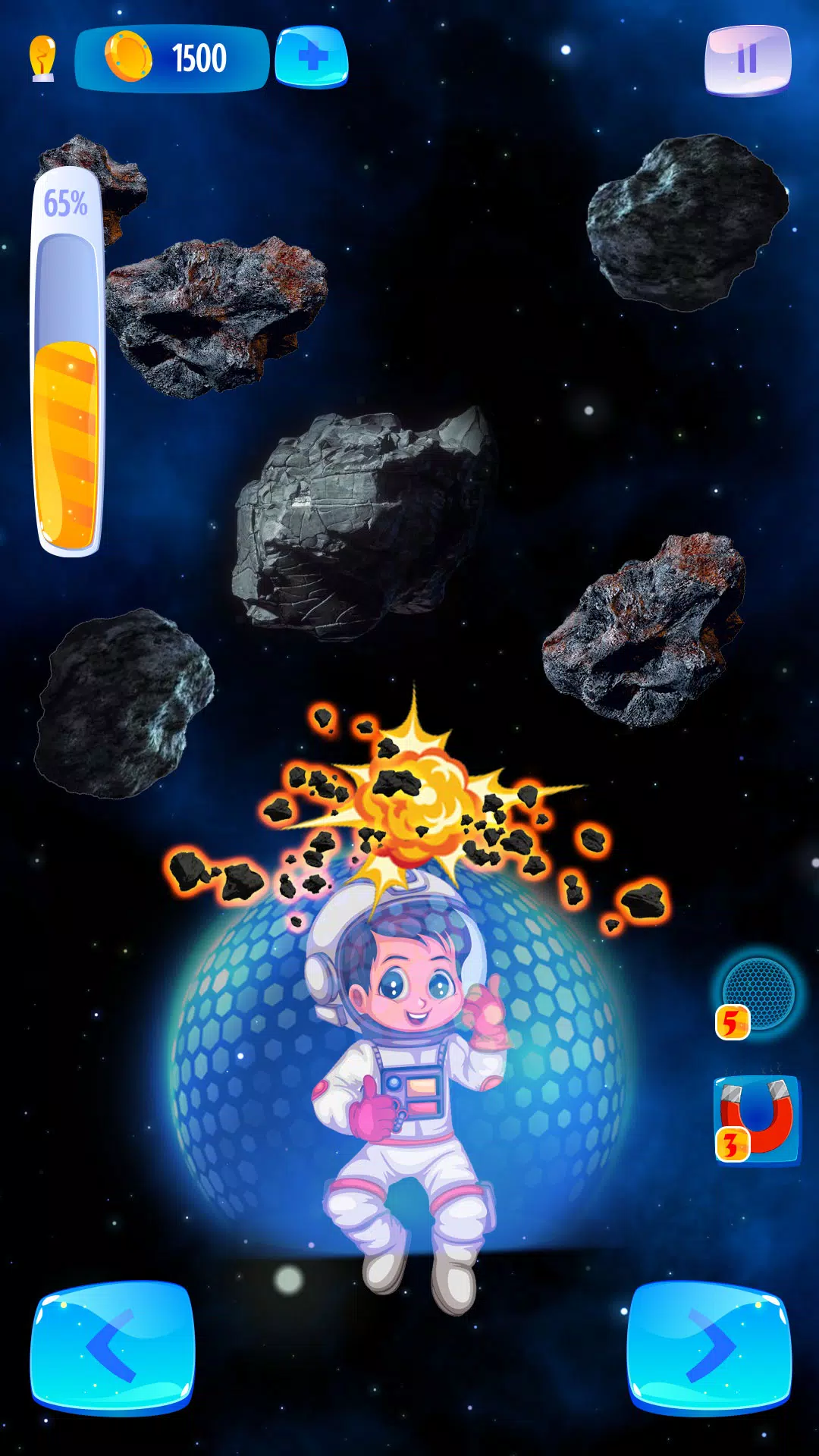 宇航员火箭太空逃生