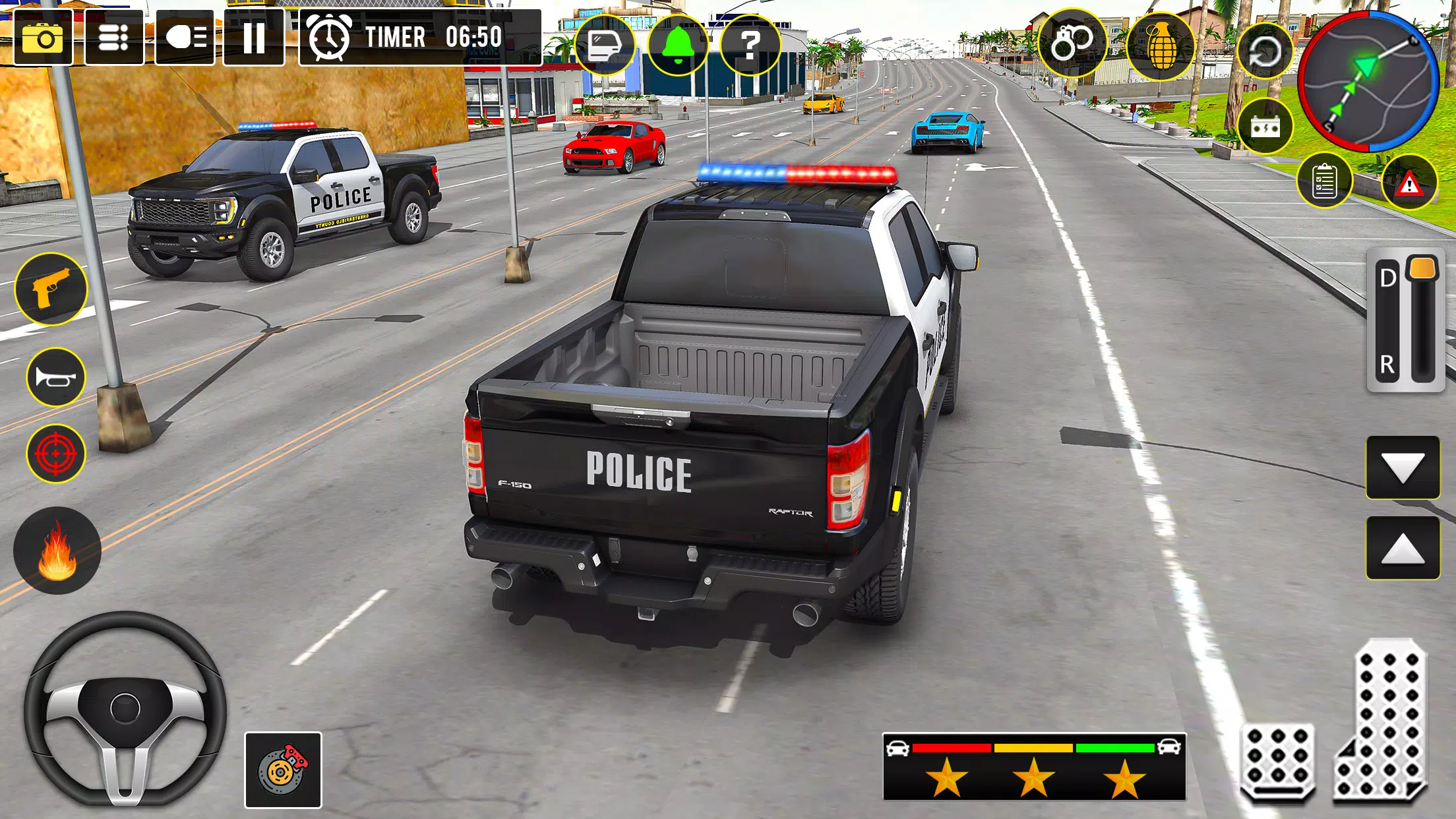 警察黑帮汽车追逐游戏 警察黑帮汽车追逐游戏