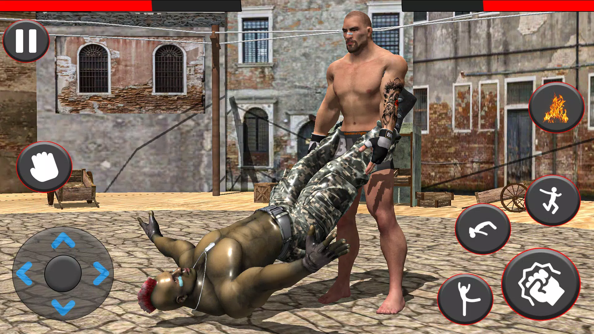 健美环格斗游戏