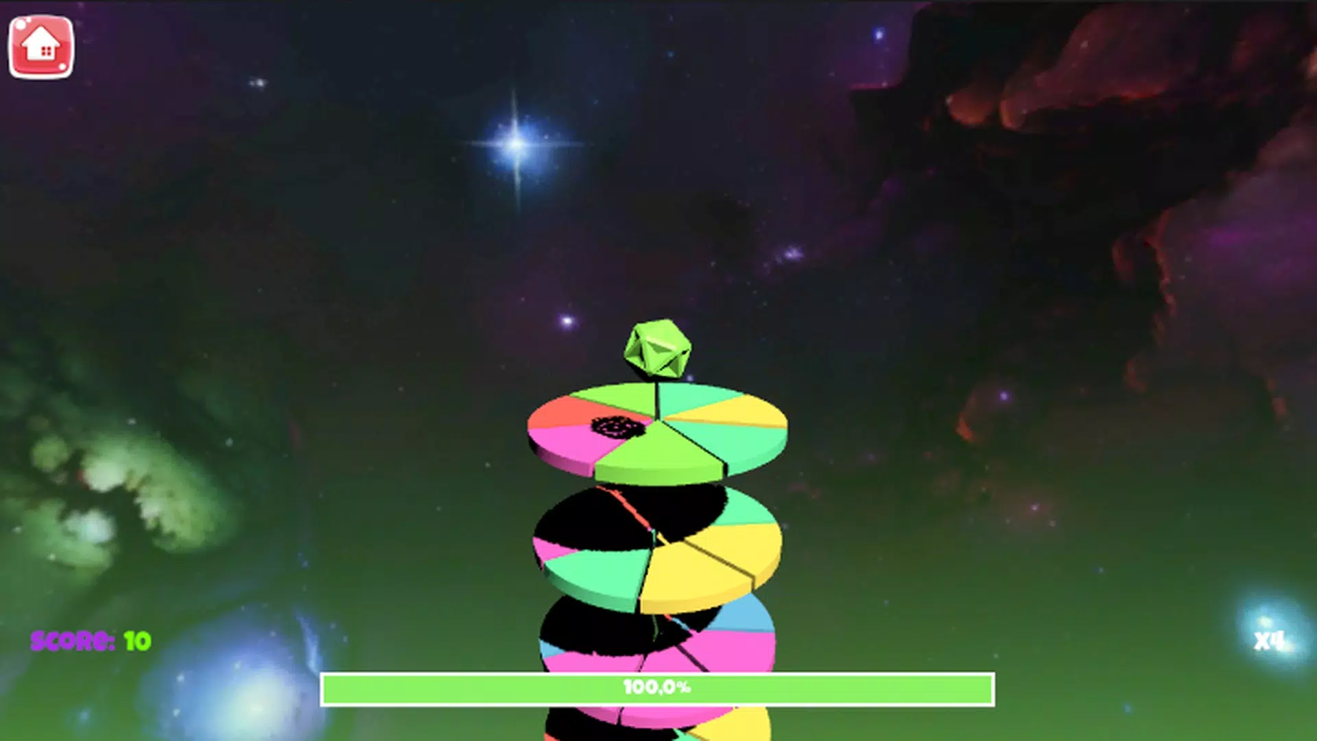 螺旋跳跃：堆叠球3D