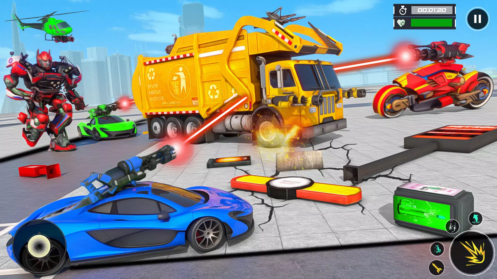 汽车机器人游戏 - 卡车游戏