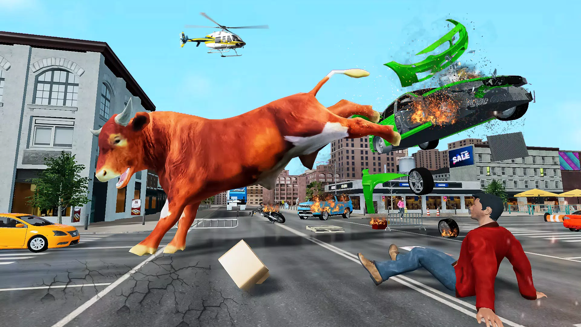 愤怒的野牛攻击游戏3d 愤怒的野牛攻击游戏3d