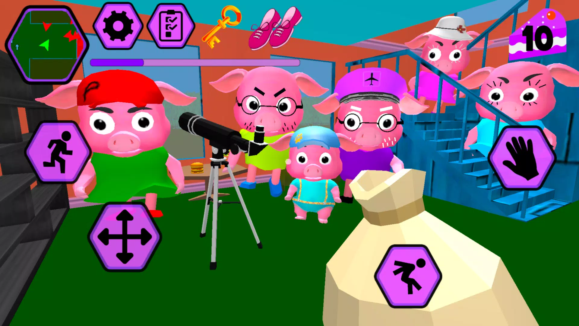 小猪邻居。Obby家族