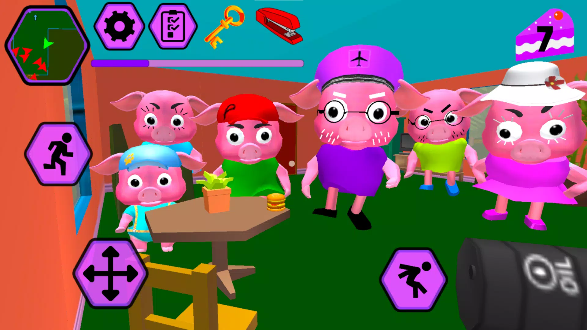 小猪邻居。Obby家族