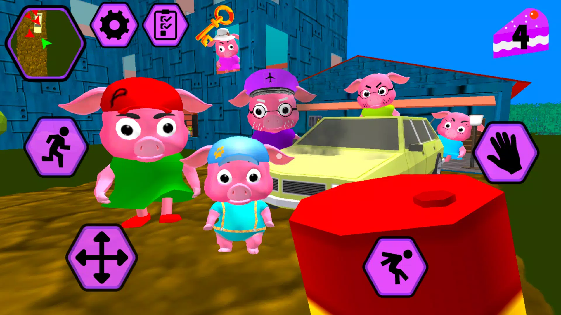 小猪邻居。Obby家族