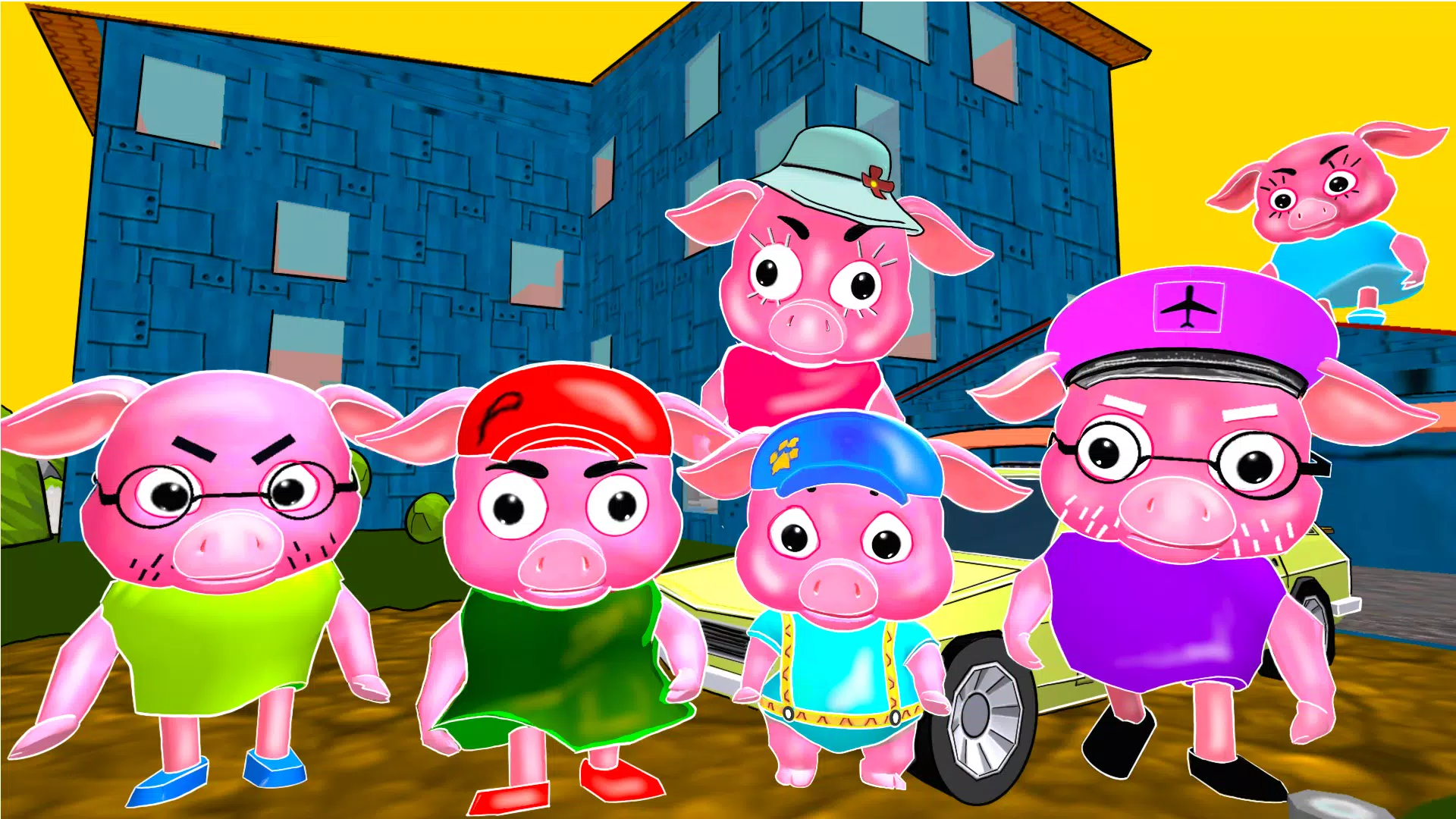 小猪邻居。Obby家族