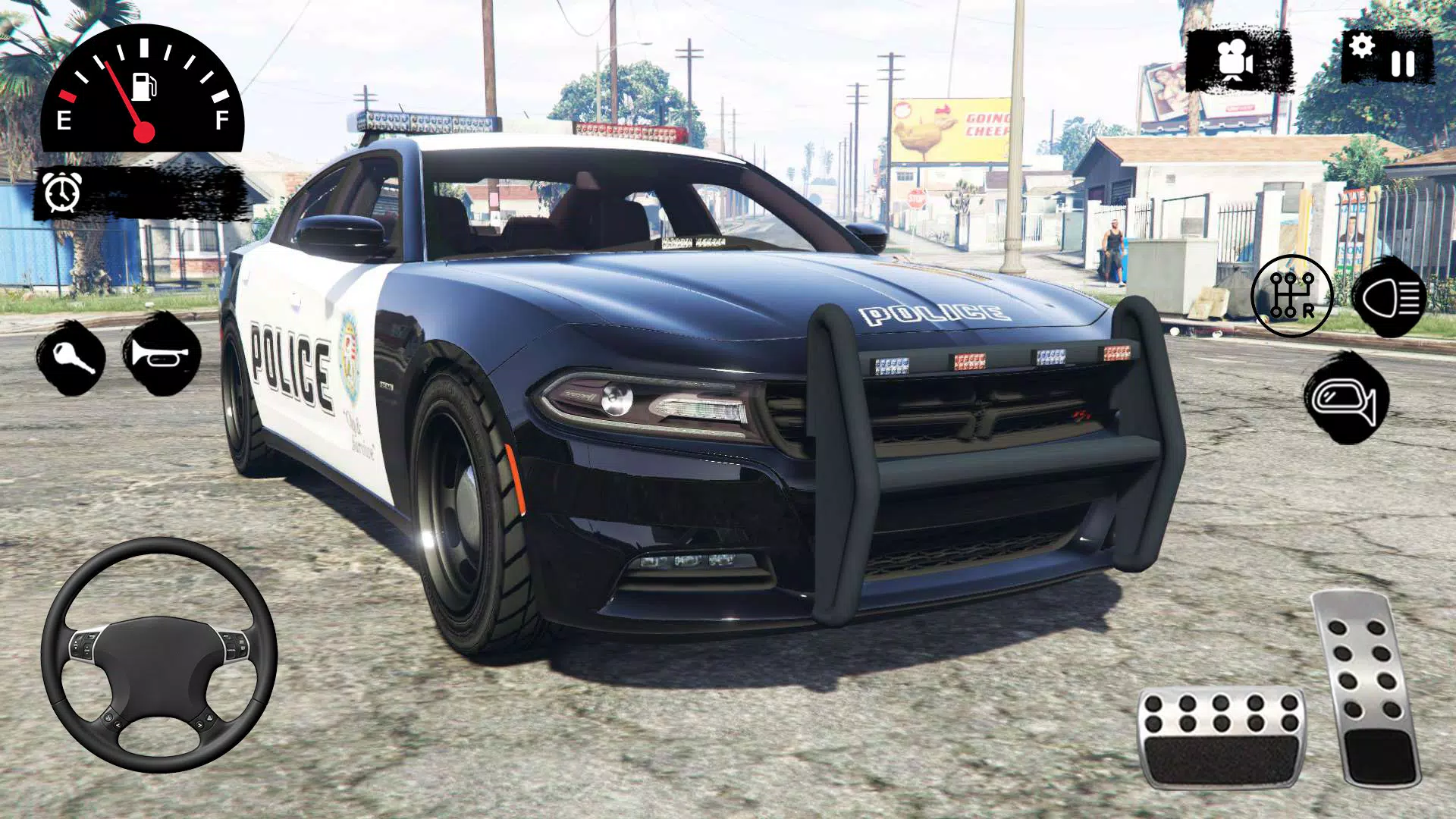 警察追逐汽车驾驶游戏