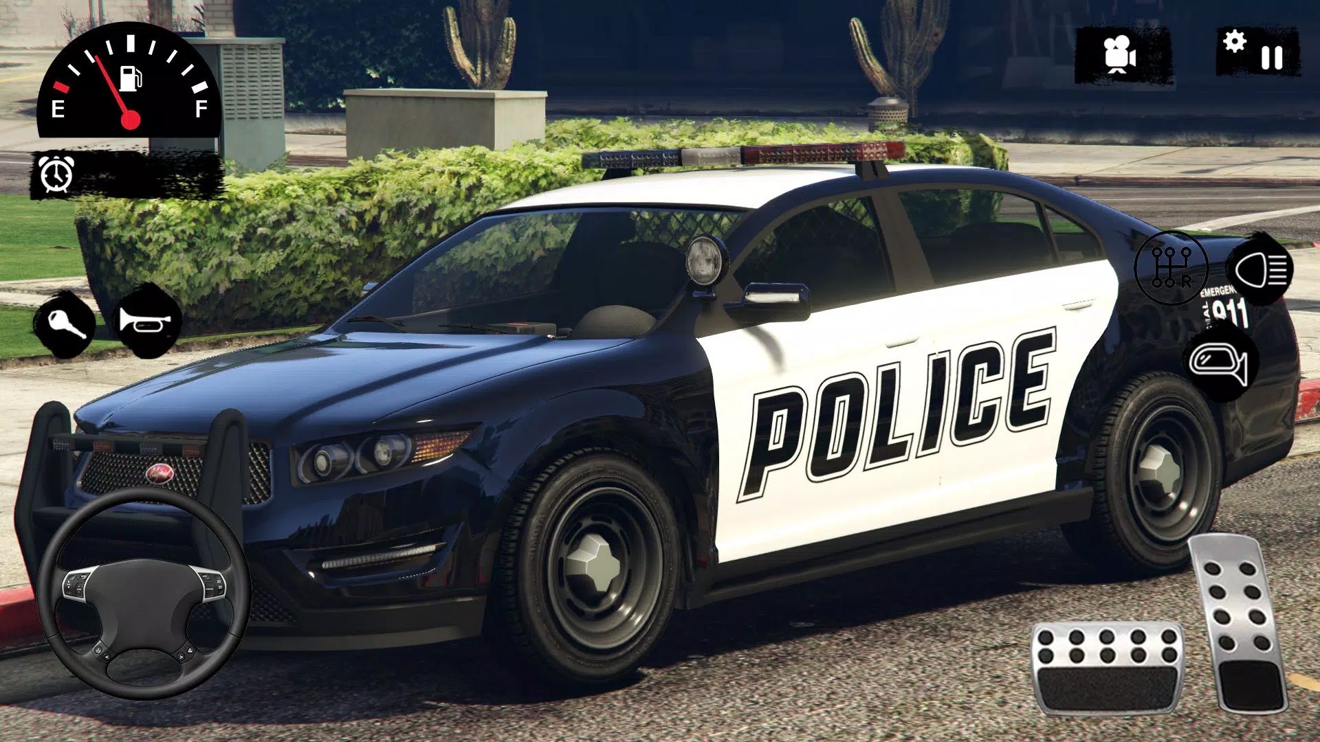 警察追逐汽车驾驶游戏