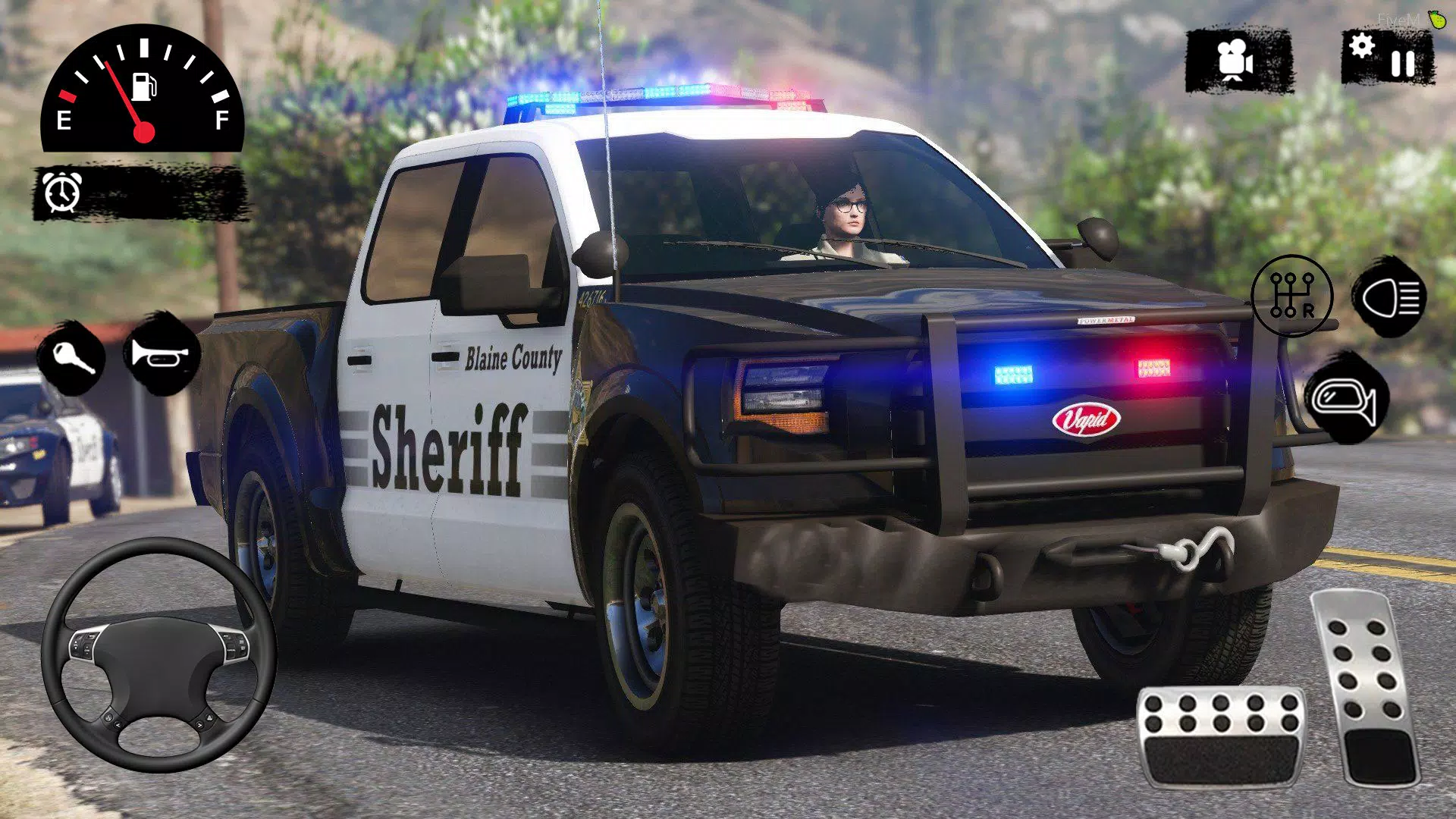 警察追逐汽车驾驶游戏