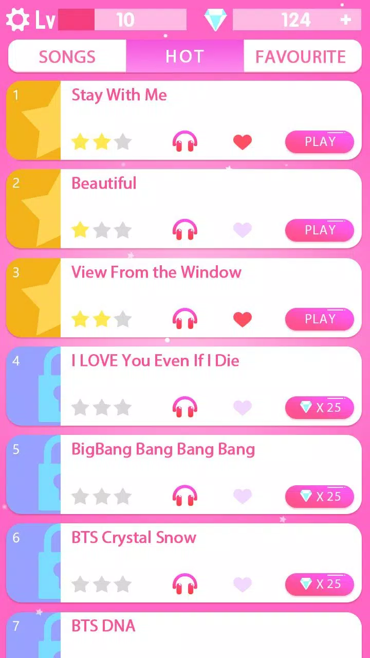 Kpop钢琴游戏：彩色瓷砖