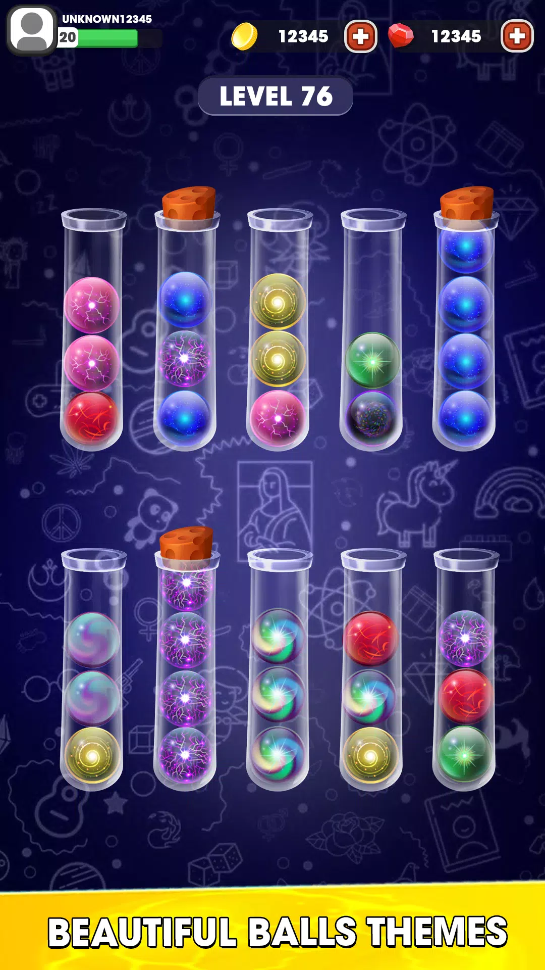 彩色益智游戏球排序 彩色益智游戏球排序