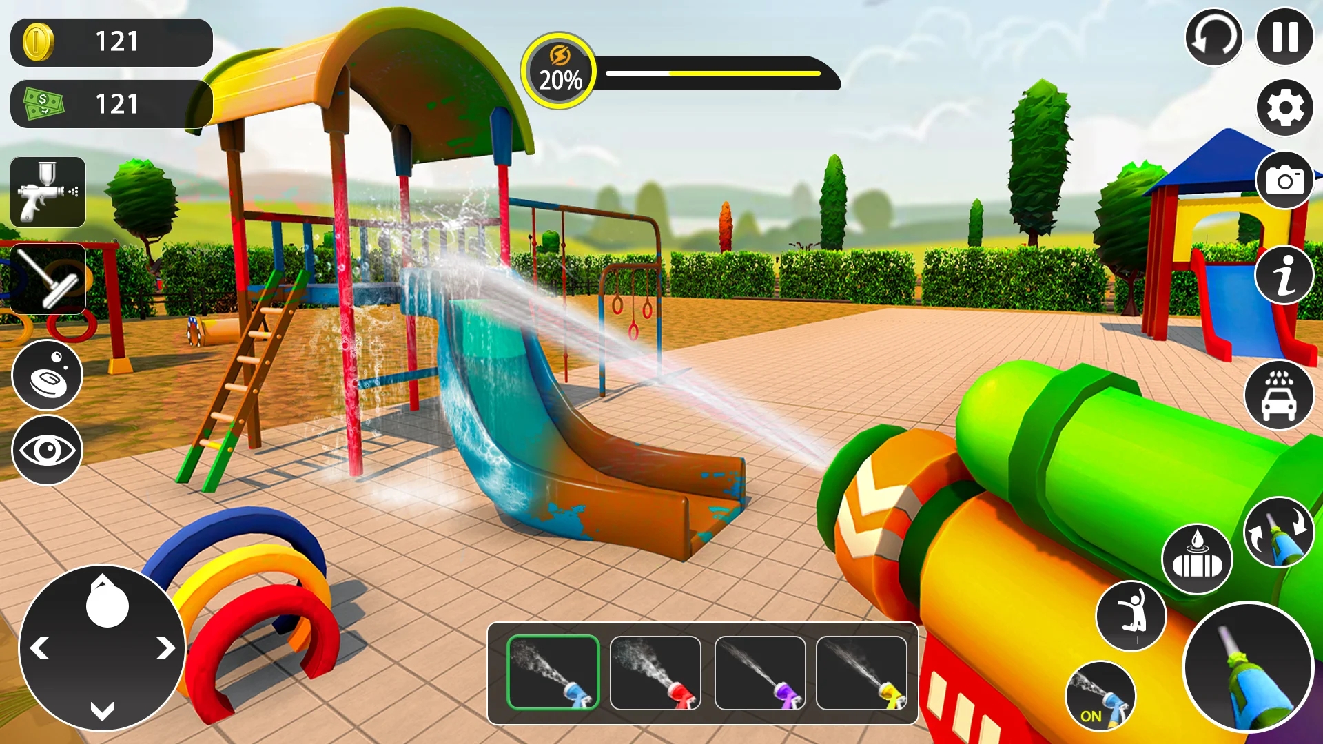 电力清洗模拟器(大量货币)