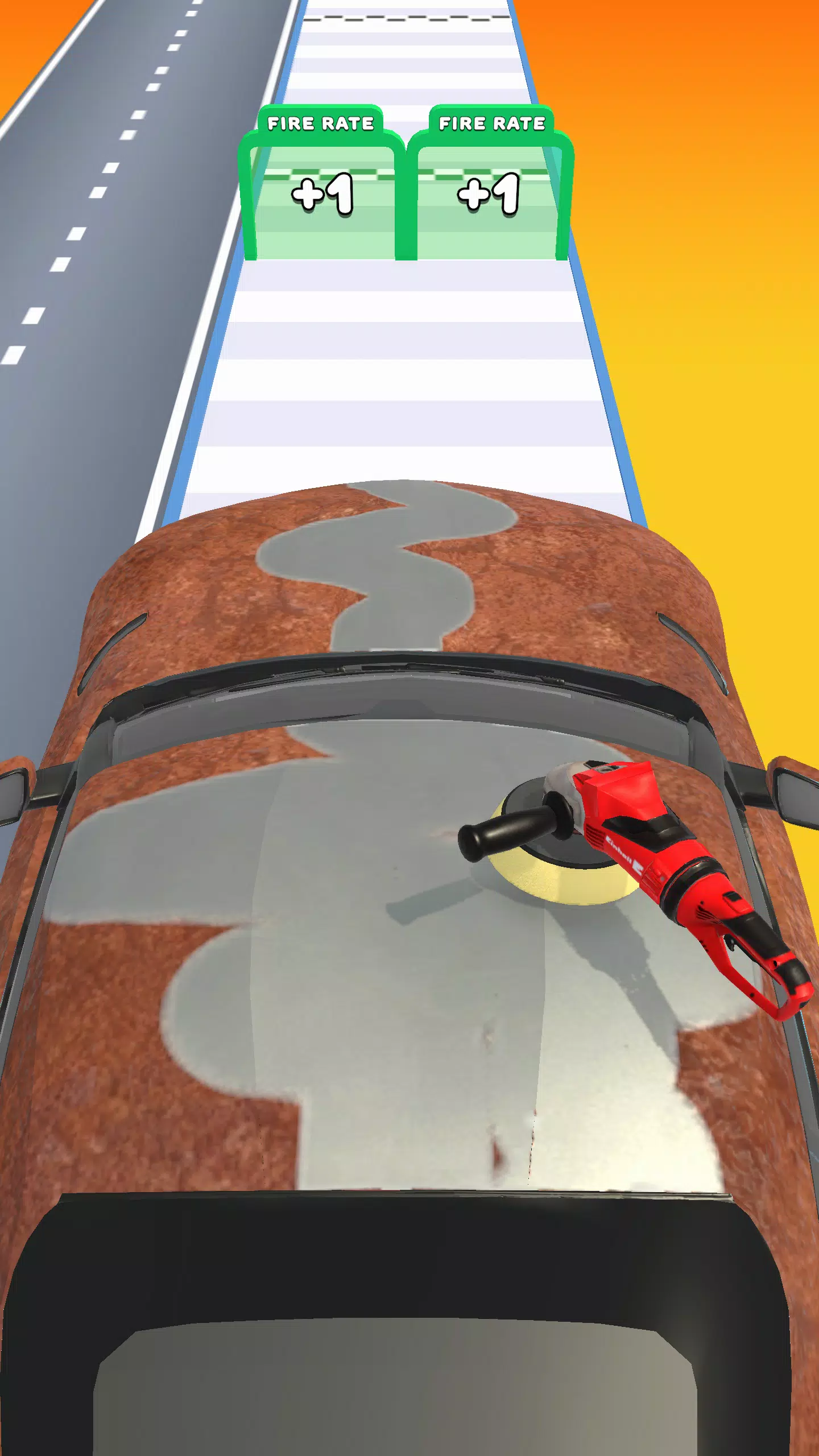 生锈的汽车跑！