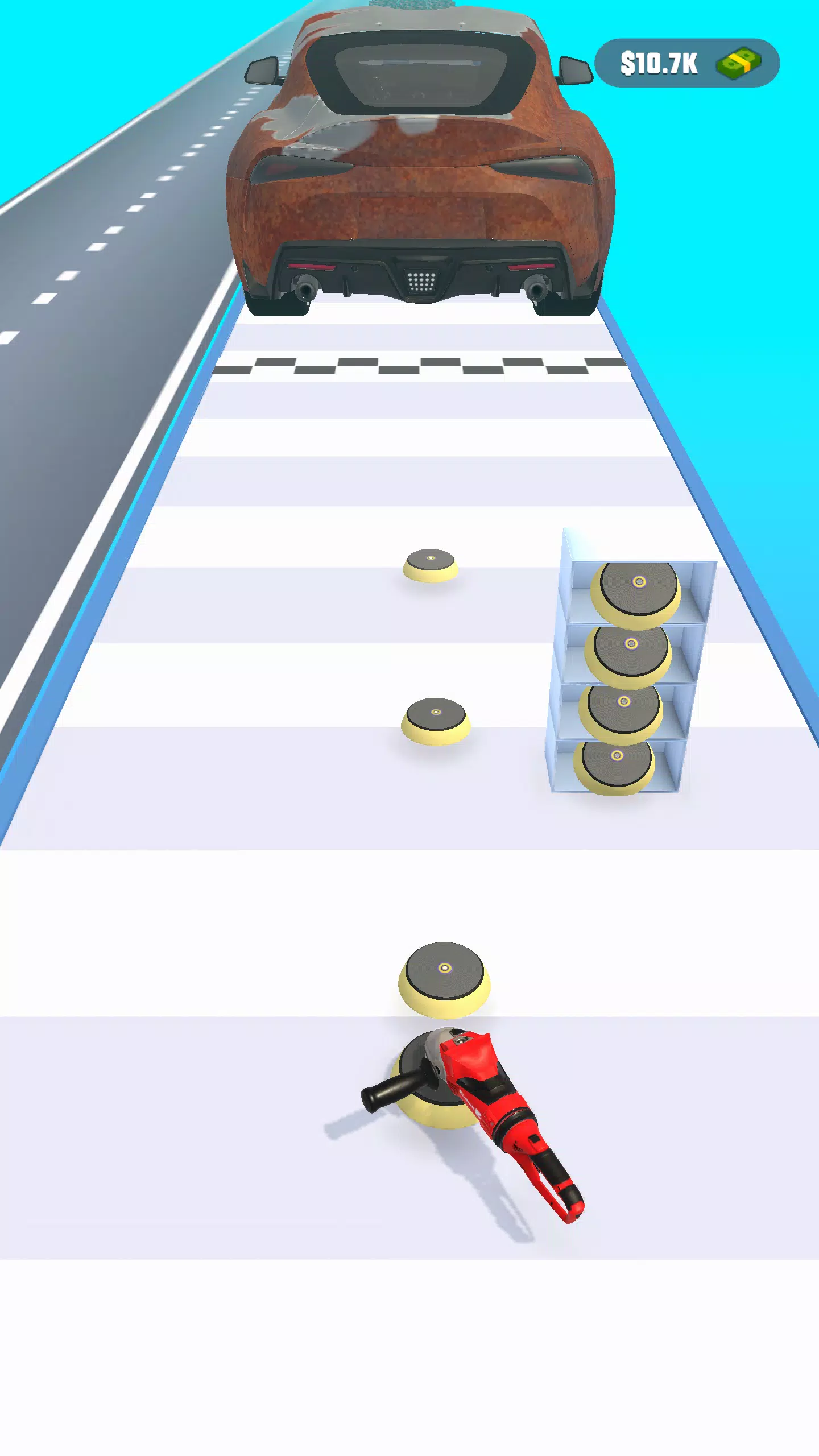 生锈的汽车跑！