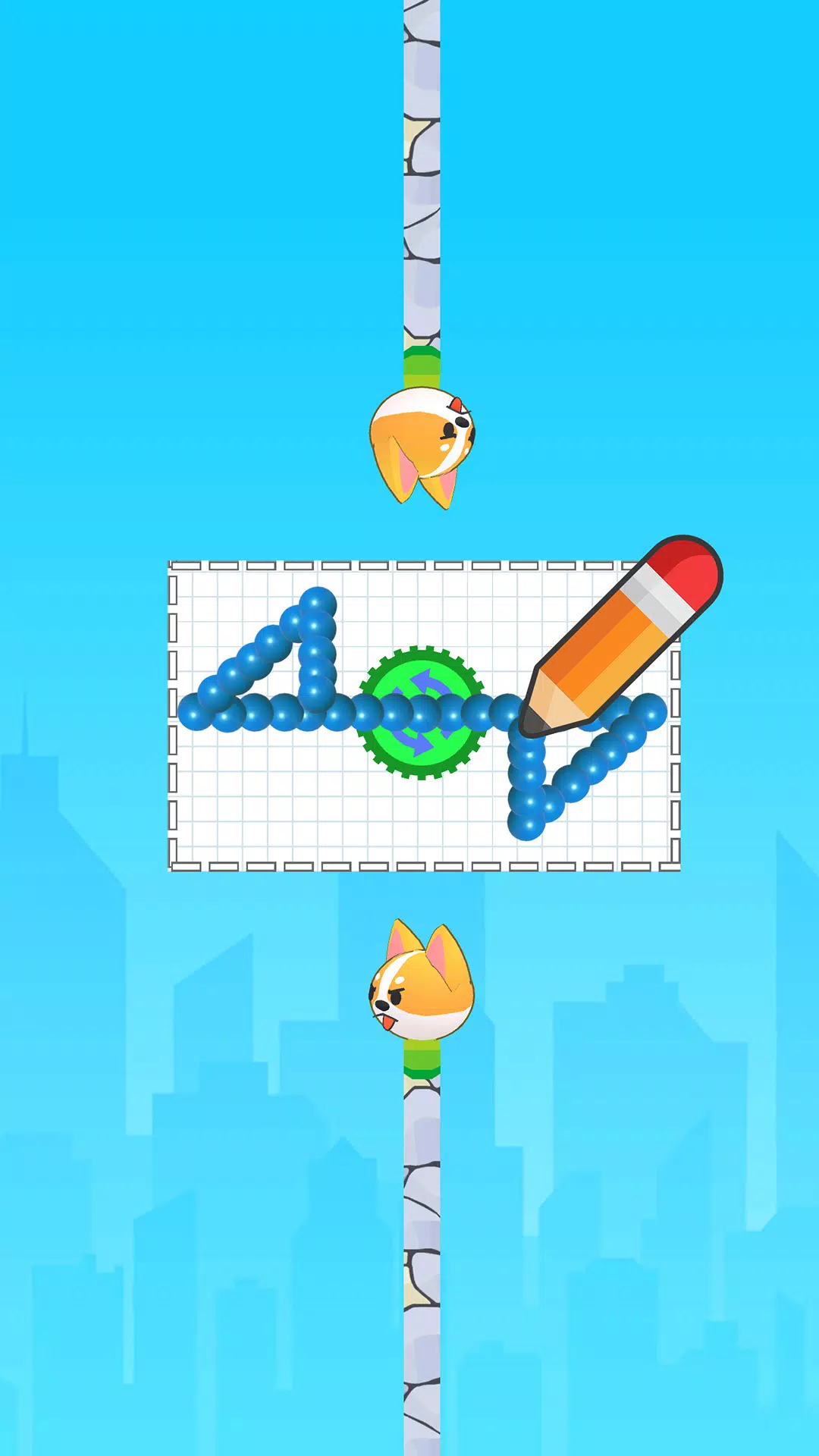 绘画谜题：粉碎愤怒的狗