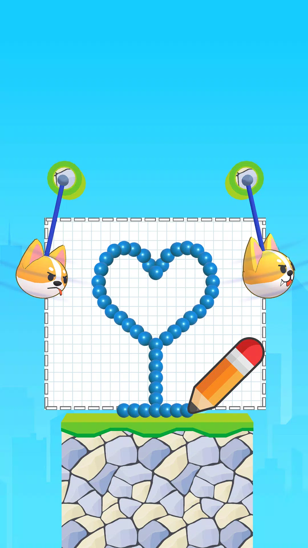 绘画谜题：粉碎愤怒的狗