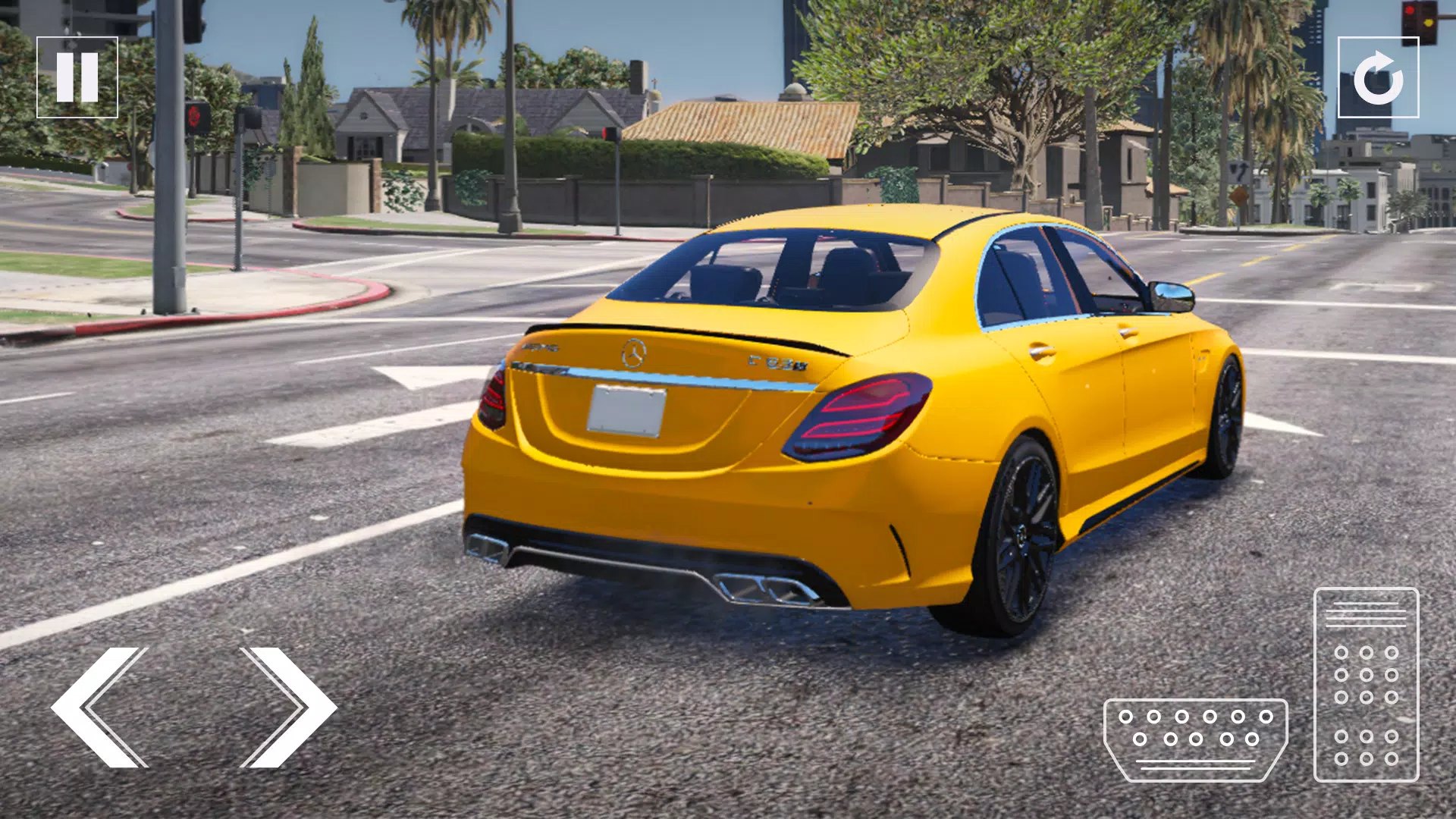 真正的停车场奔驰C63s AMG