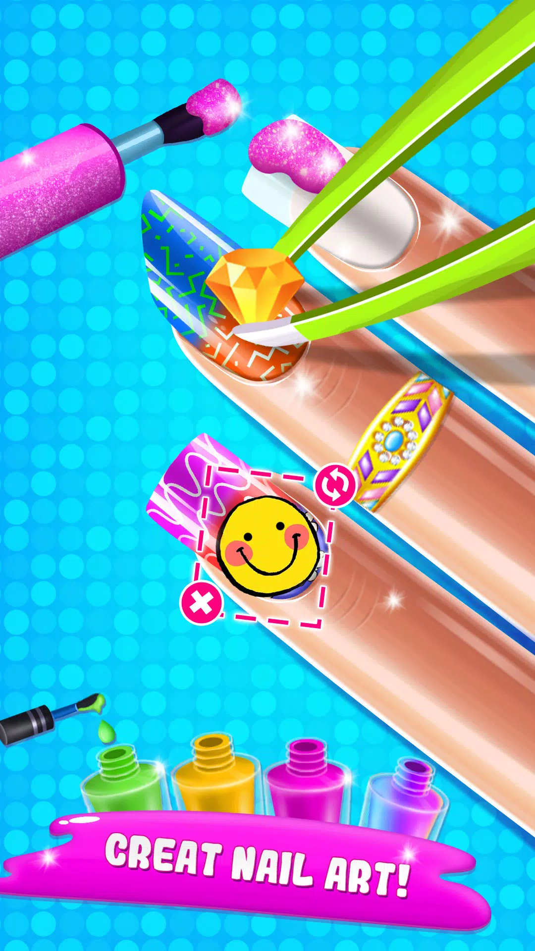 指甲油游戏美甲