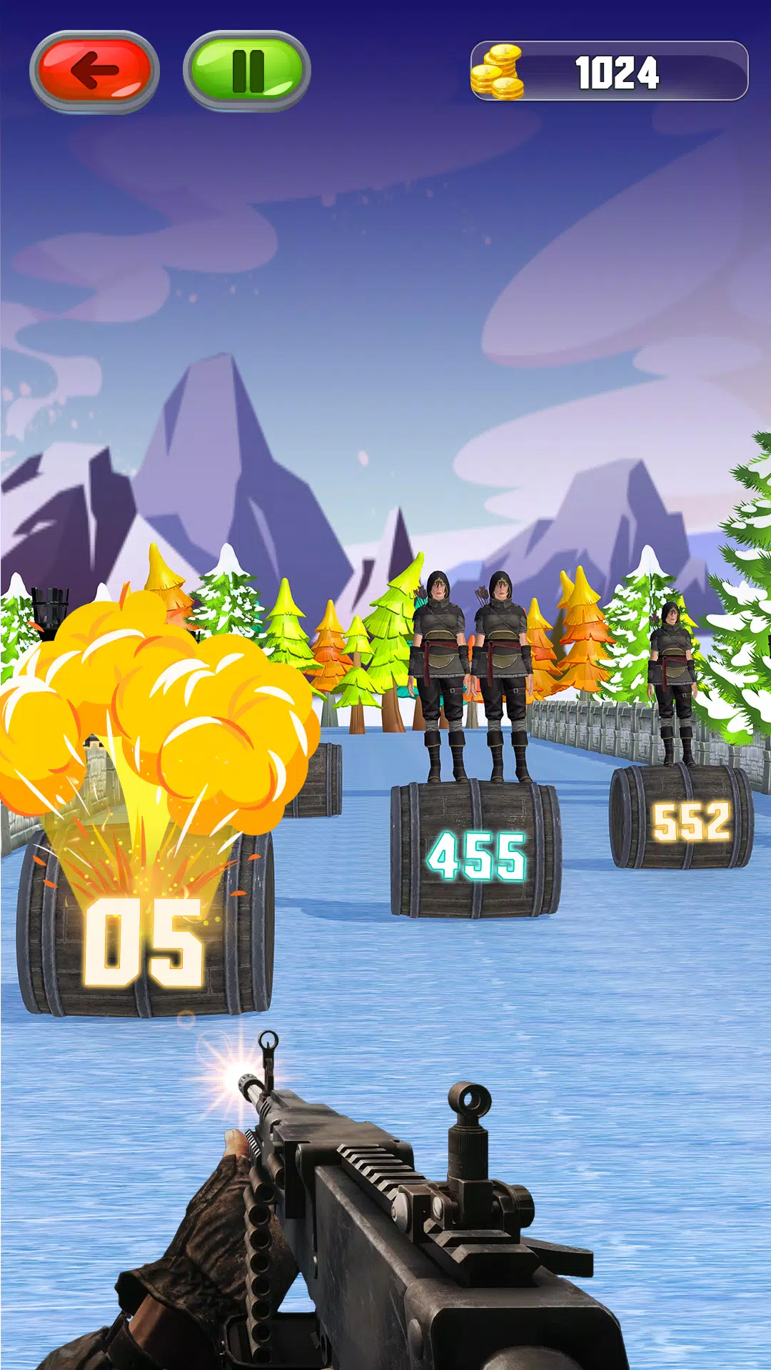 FPS炮手枪管射击