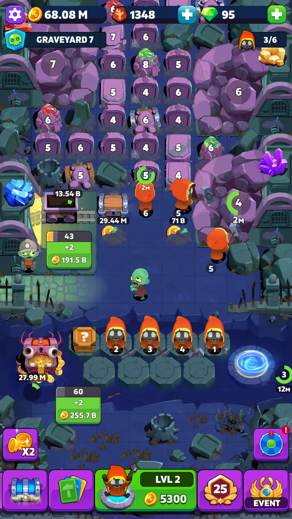 古墓矿工-空闲合并 古墓矿工-空闲合并