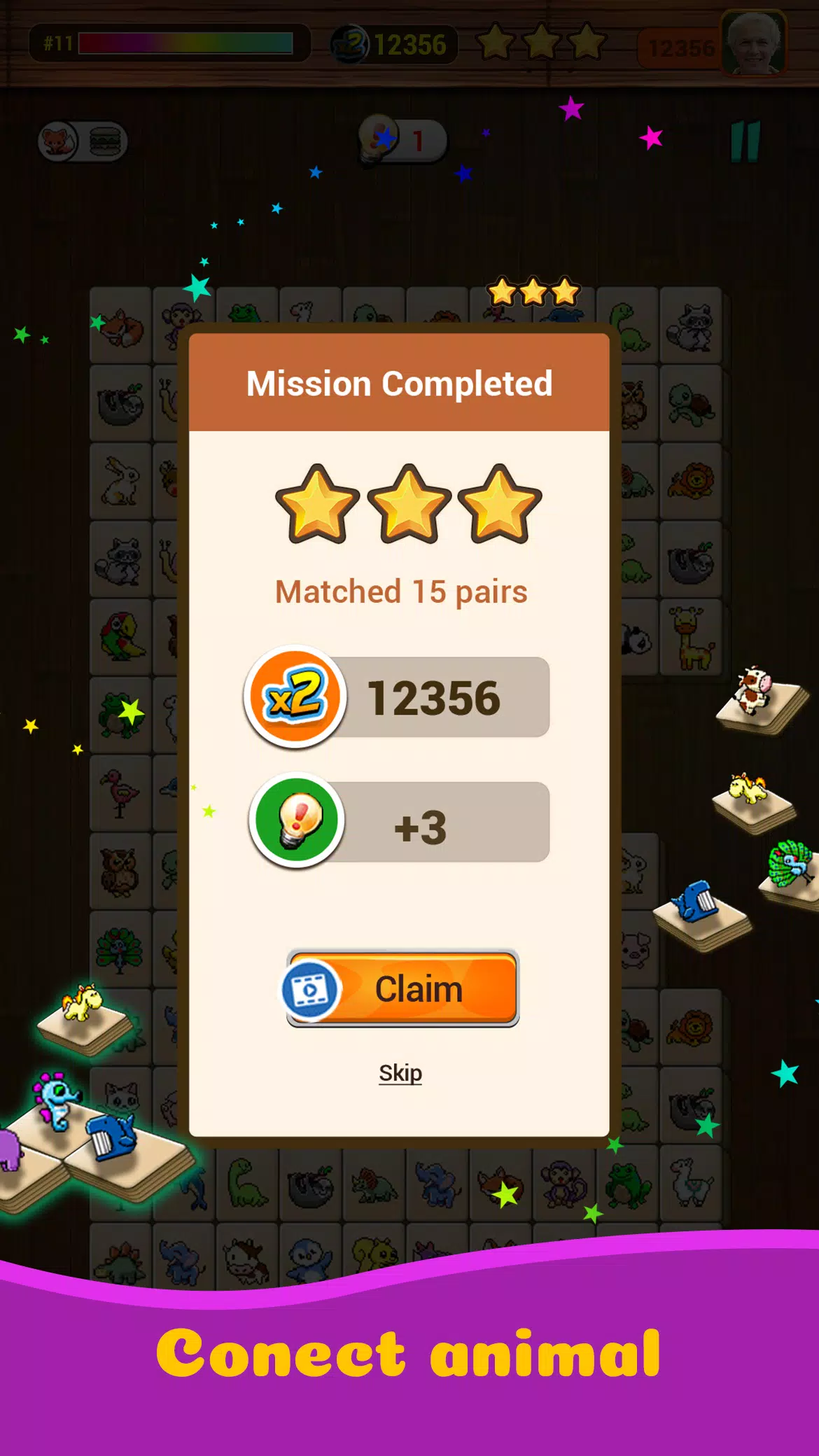 Onet X Connect匹配动物