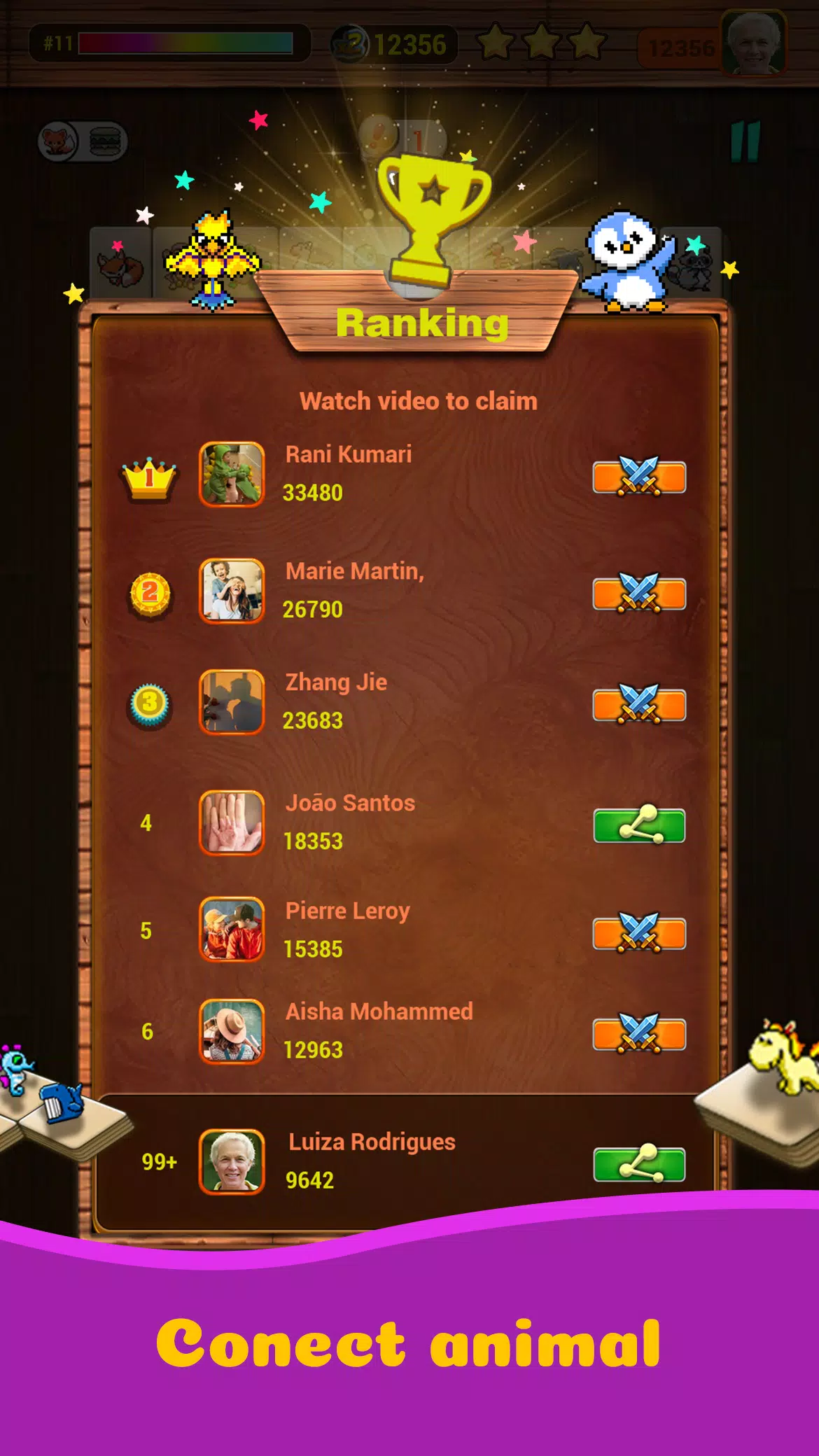 Onet X Connect匹配动物