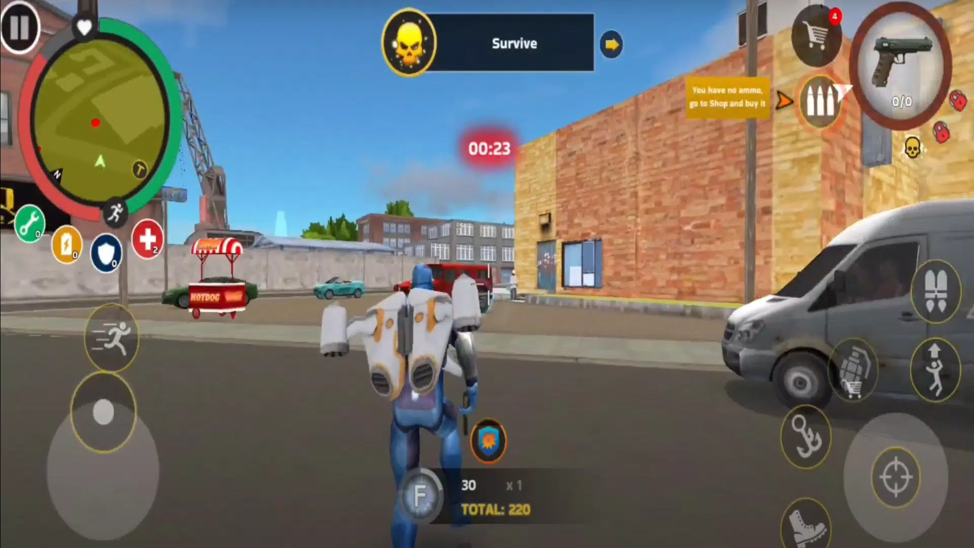 绳索英雄黑手党模式兵城