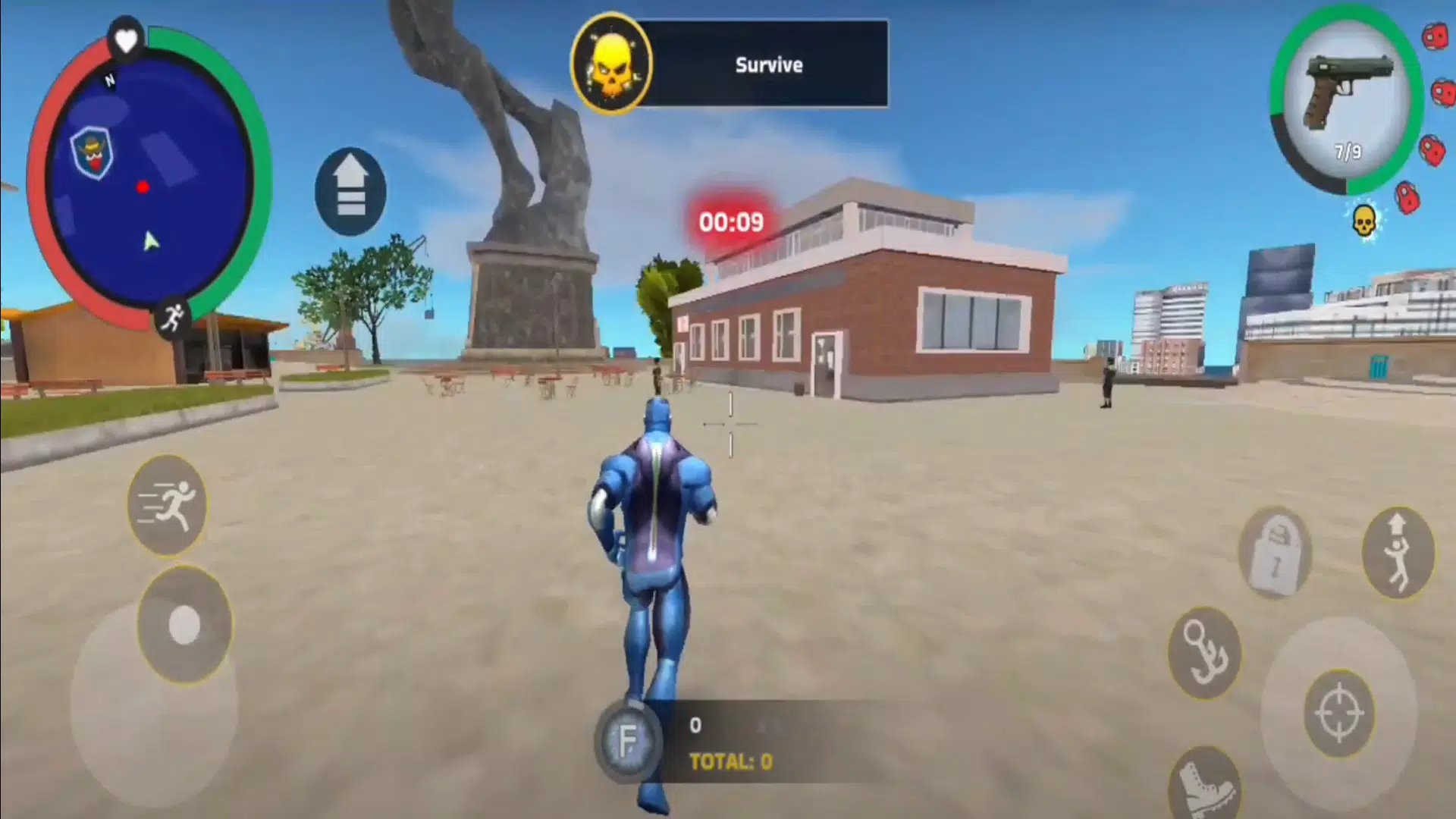 绳索英雄黑手党模式兵城