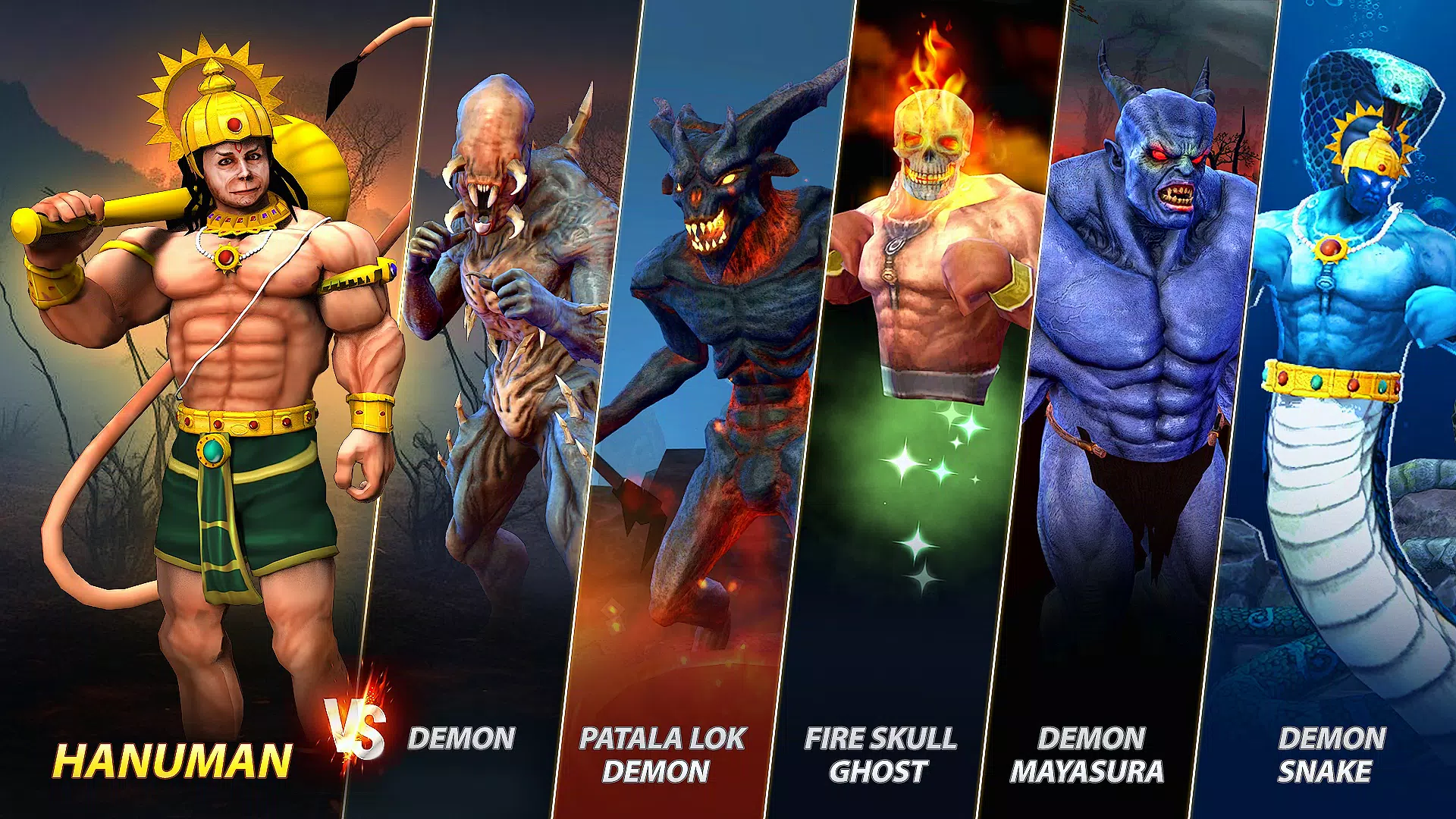 哈努曼与战士对抗邪恶 哈努曼与战士对抗邪恶