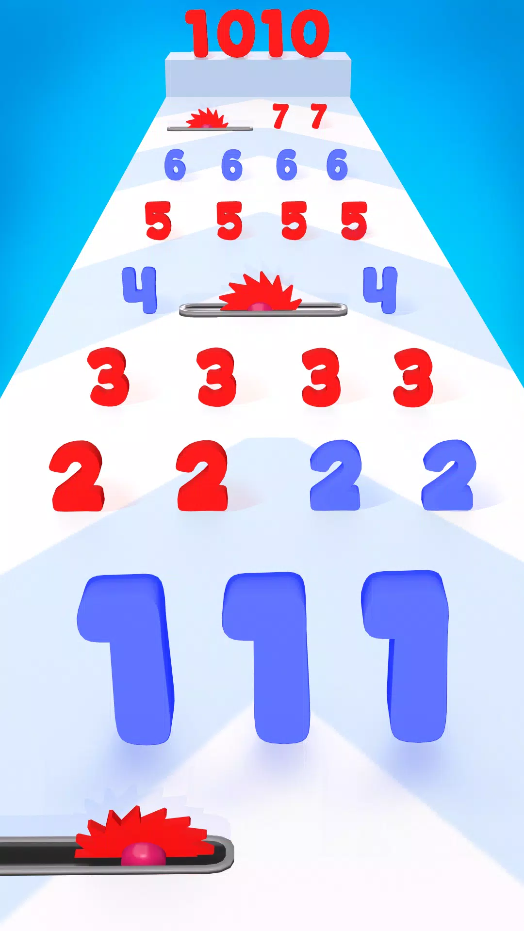 数字运行游戏:合并数字 数字运行游戏:合并数字