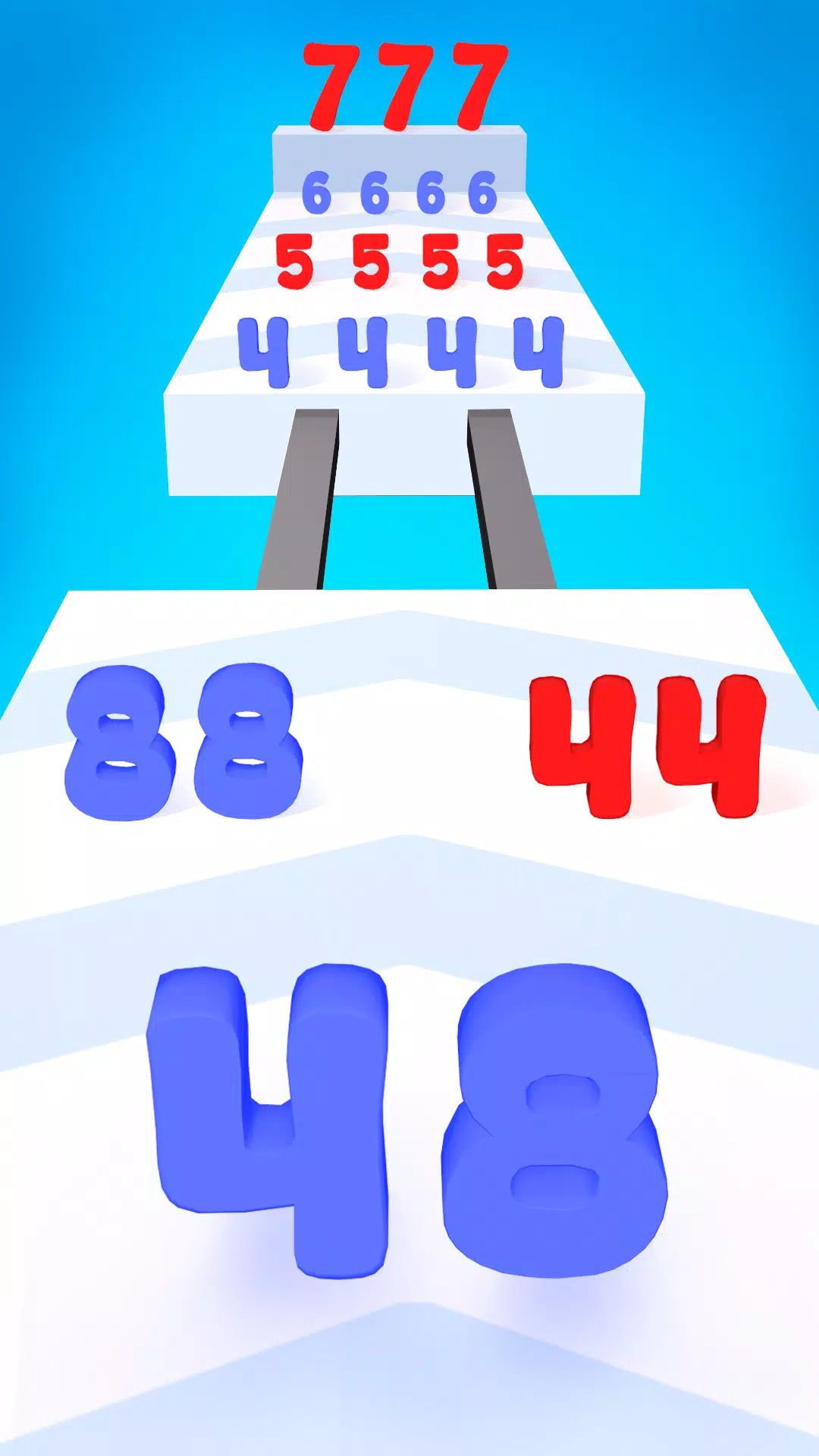 数字运行游戏:合并数字 数字运行游戏:合并数字