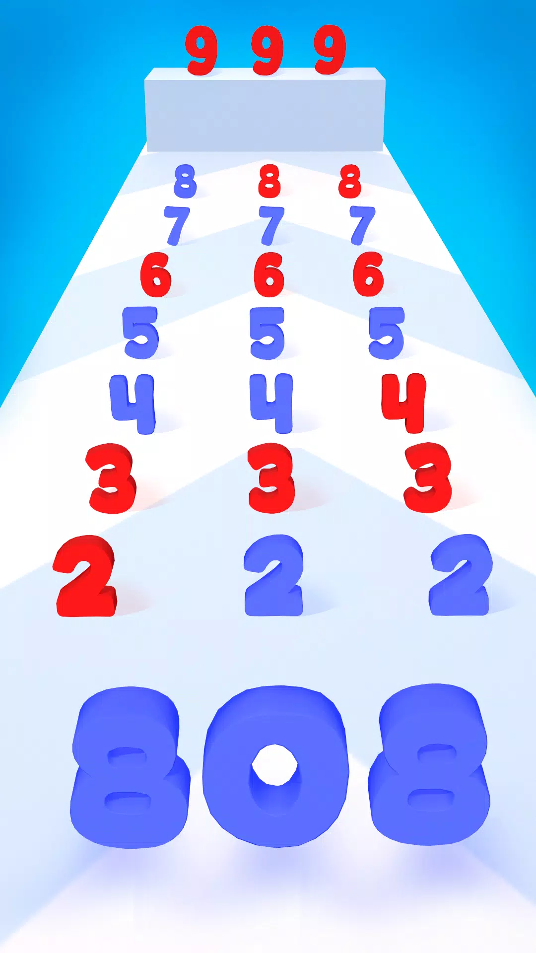 数字运行游戏:合并数字 数字运行游戏:合并数字