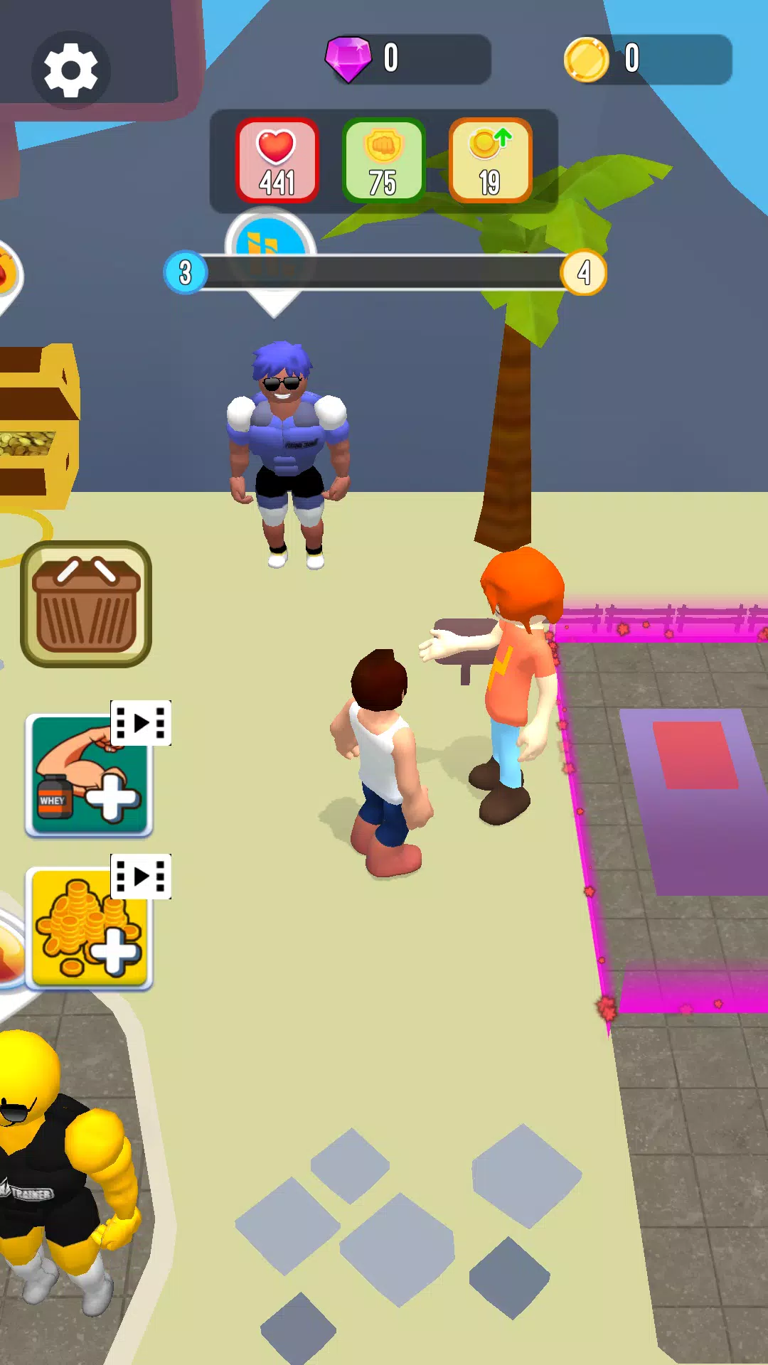 健身房空闲：锻炼点击器