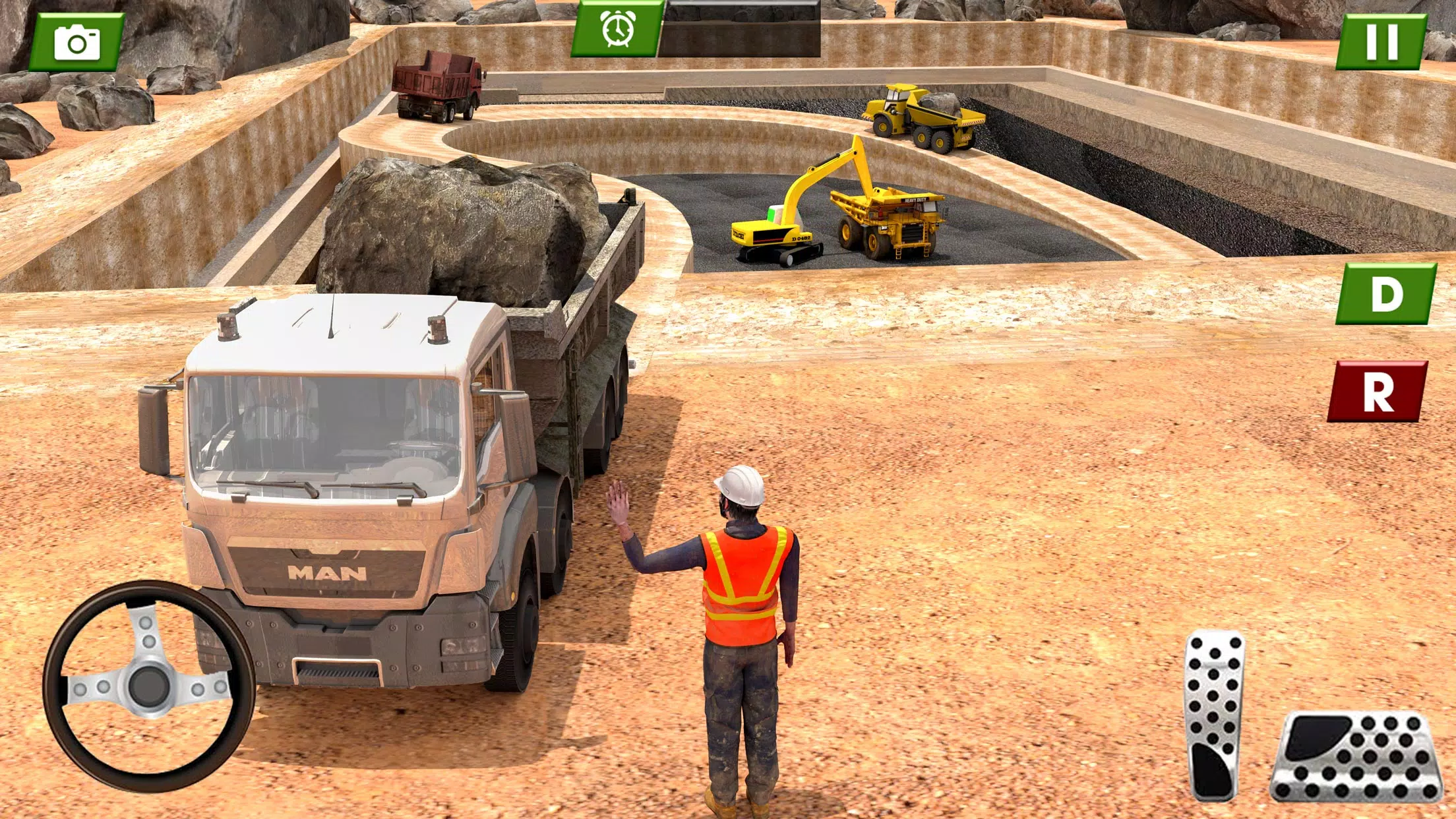 重型运煤卡车货运模拟