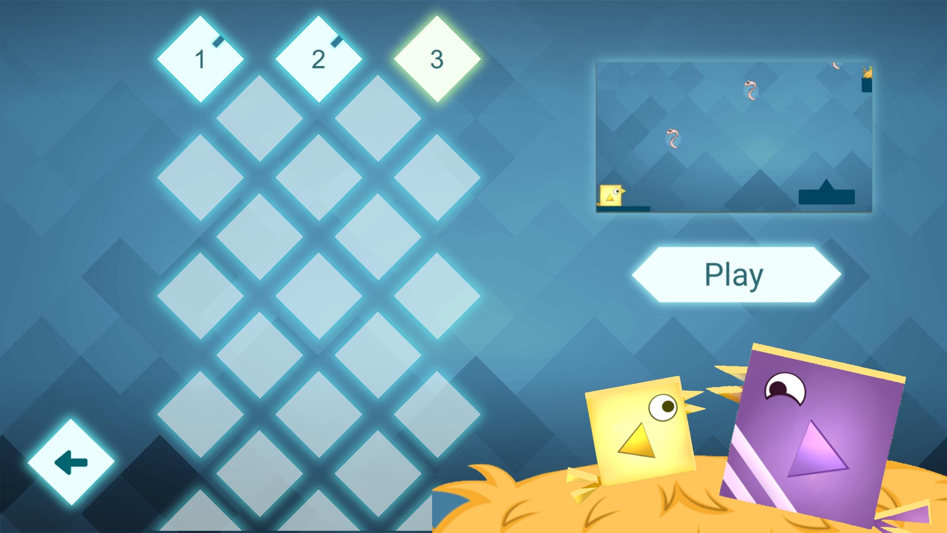 几何形状:方形鸟